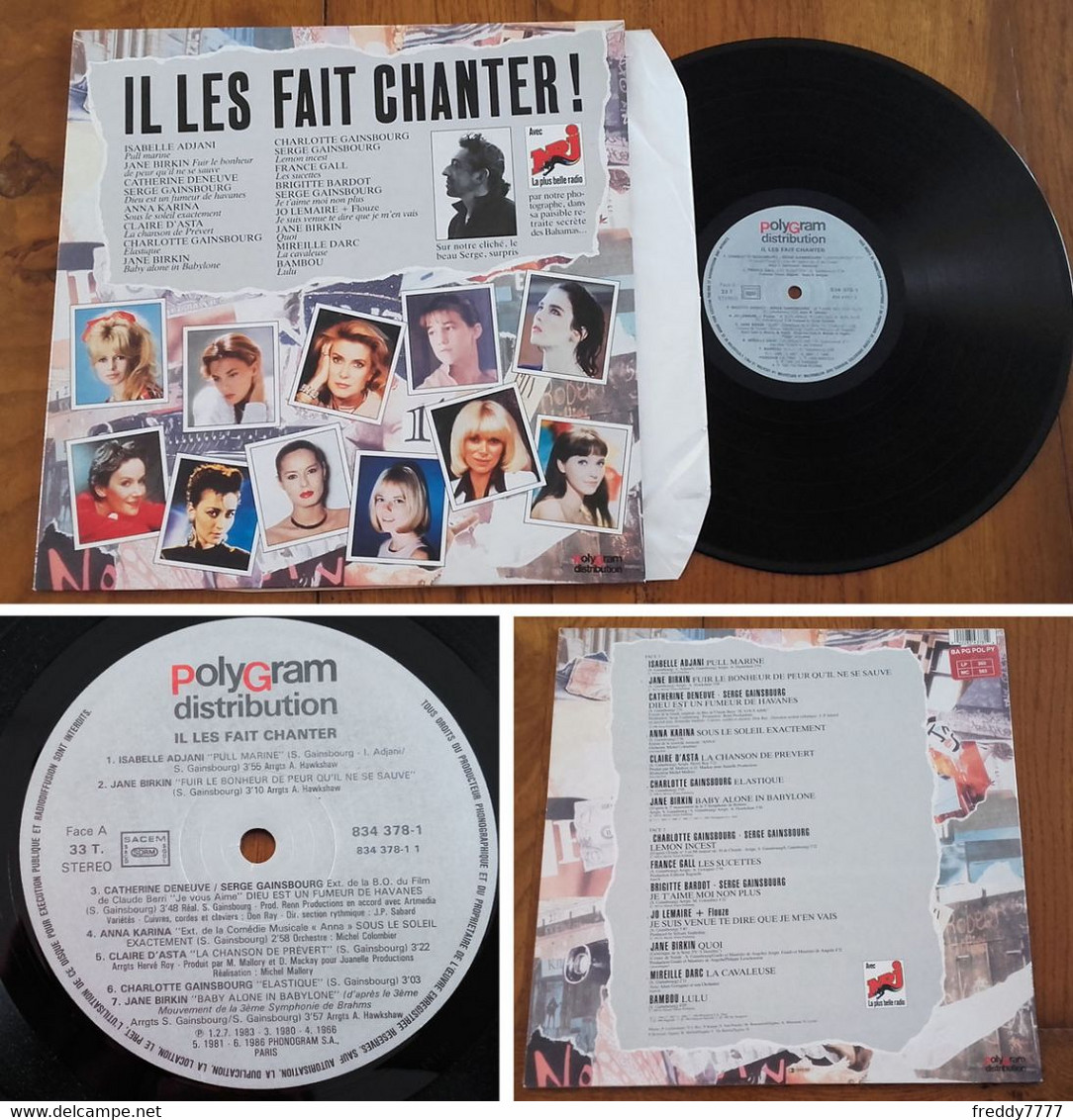 RARE French LP 33t RPM (12") «IL LES FAIT CHANTER !» (Serge GAINSBOURG, 1985) - Verzameluitgaven