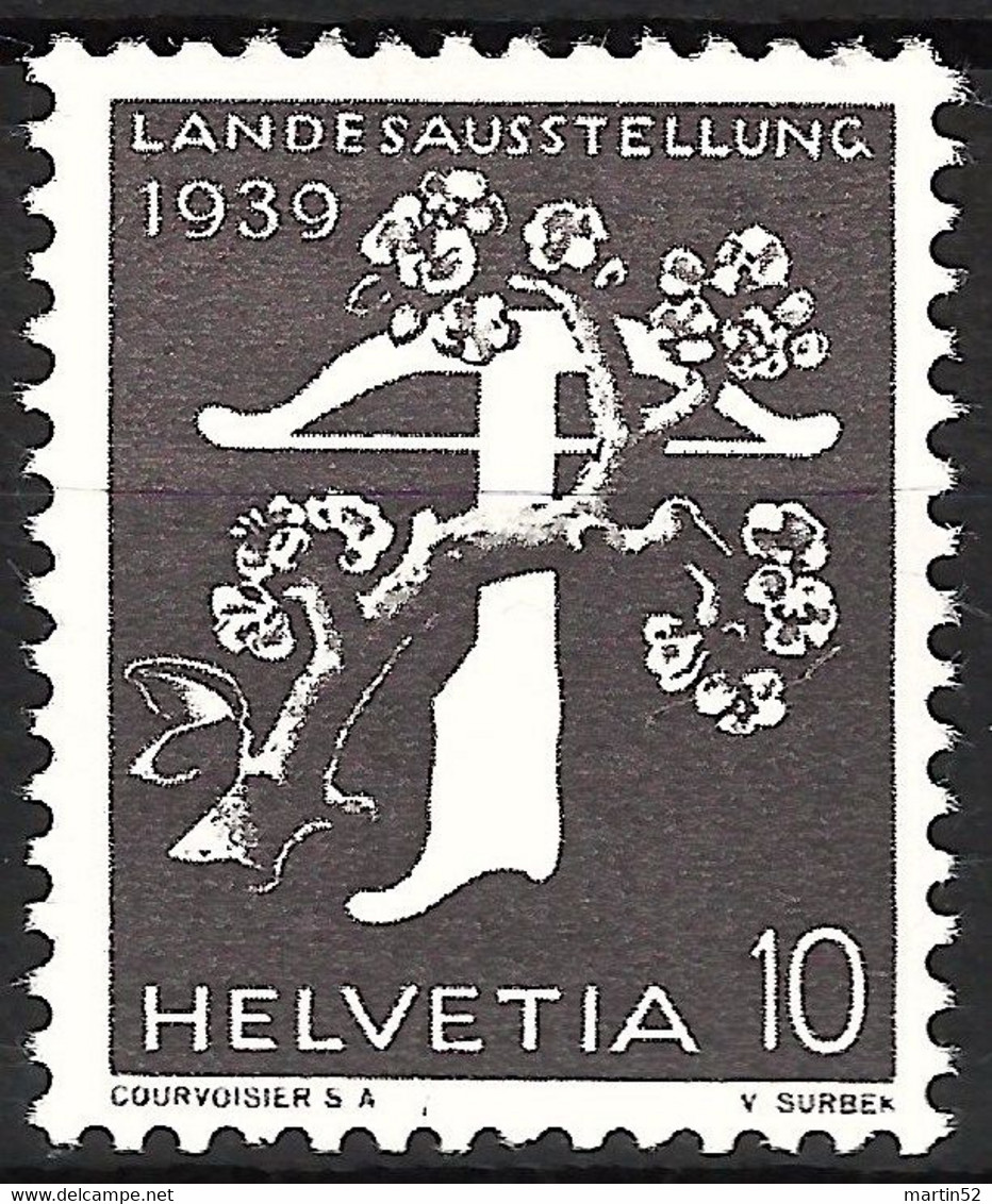 Schweiz Suisse 1939: Rolle MIT NUMMER L7575  "LANDESAUSSTELLUNG" Zu 229yR.01 Mi 345yR ** Postfrisch MNH (Zu CHF 17.00) - Rouleaux