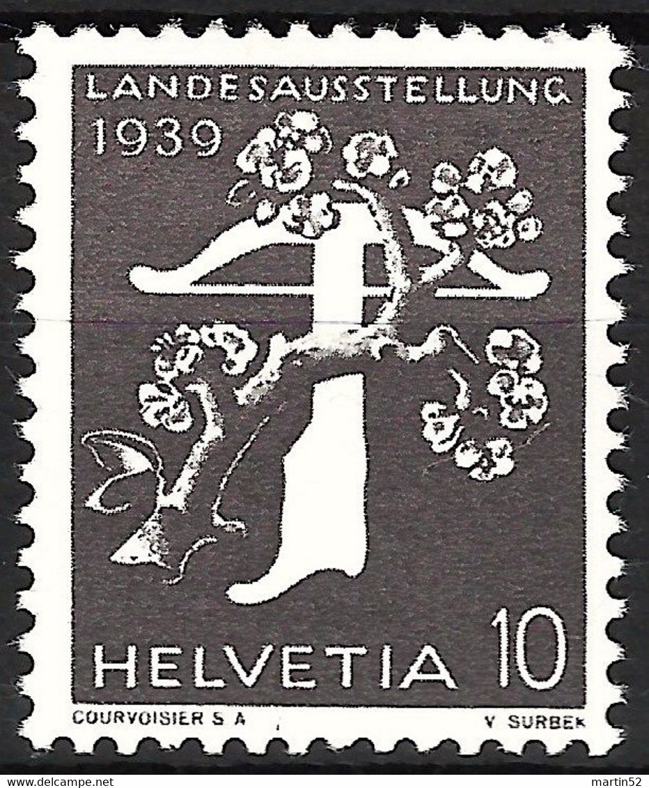 Schweiz Suisse 1939: Rolle MIT NUMMER L7575  "LANDESAUSSTELLUNG" Zu 229yR.01 Mi 345yR ** Postfrisch MNH (Zu CHF 17.00) - Rollen