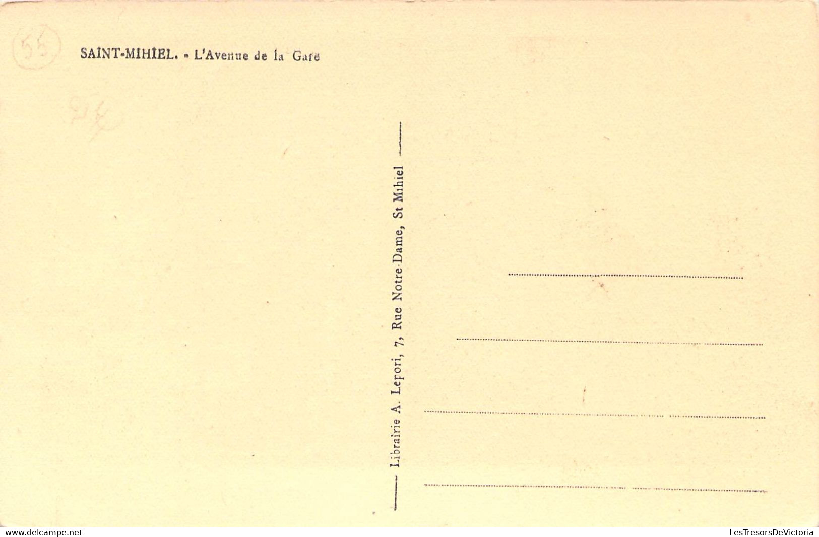 CPA France - Saint Mihiel - L Avenue De La Gare - Rue - Clôture - Arbre - Antenne - Village - Saint Mihiel