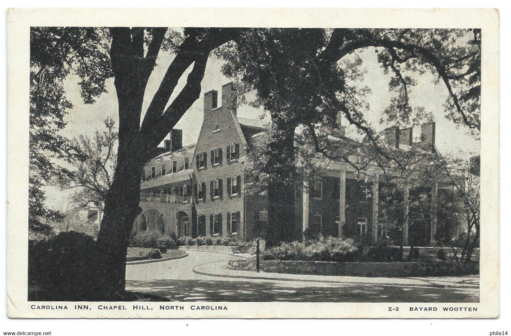 CPA CAROLINA INN / CHAPEL HILL NORTH CAROLINA 1938 POUR ROMANS FRANCE - Chapel Hill
