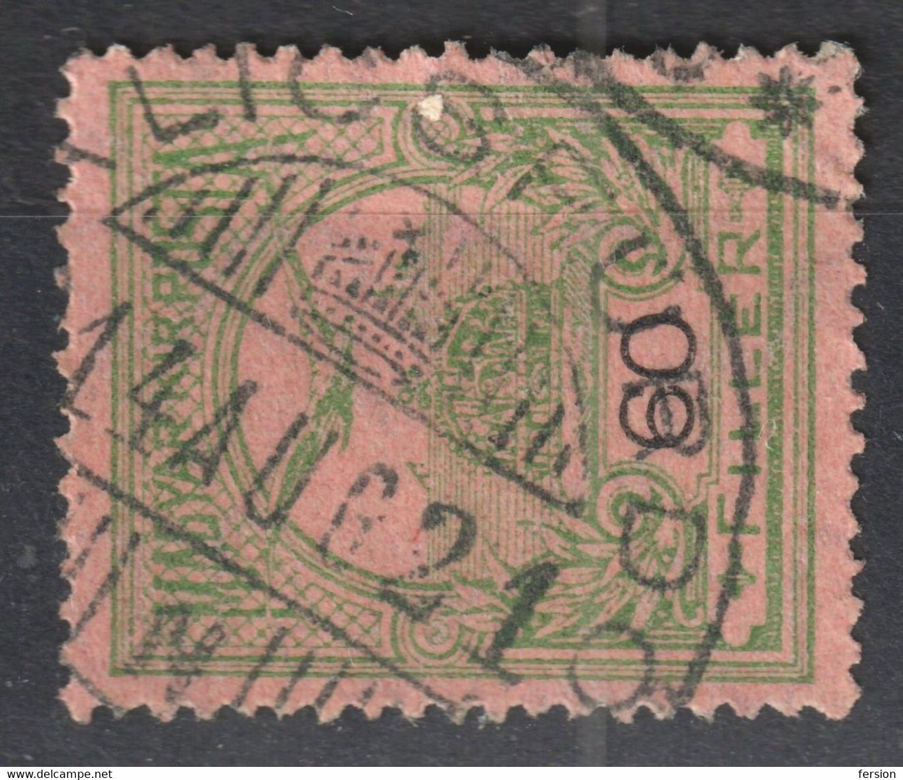 PALICSFÜRDŐ Palics PALIC Postmark TURUL SHS 1914 Hungary SERBIA Vojvodina BÁCS BODROG Backa County KuK 60 Fill - Prephilately