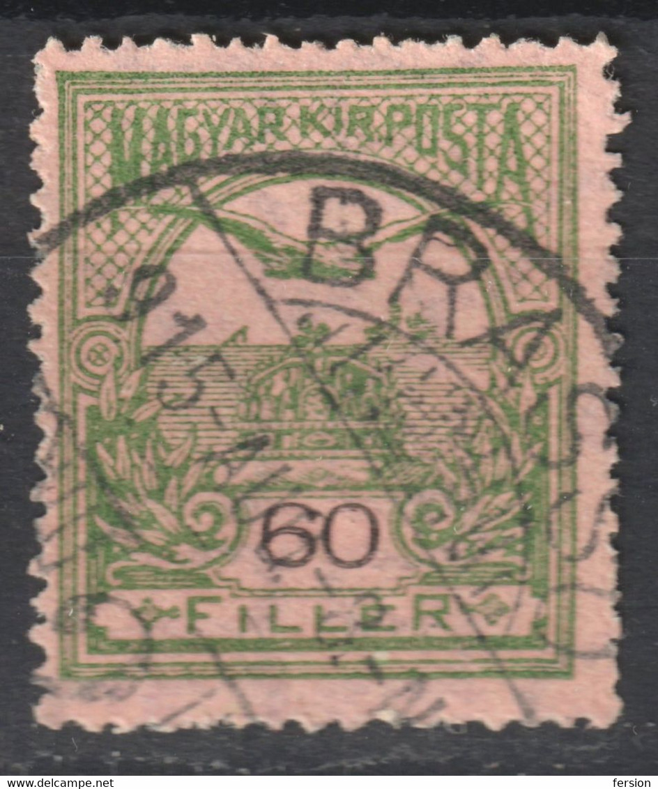 BRASSÓ Brașov Postmark / TURUL Crown 1915 Hungary Romania Transylvania BRASSÓ  County KuK - 60 Fill - Transylvania