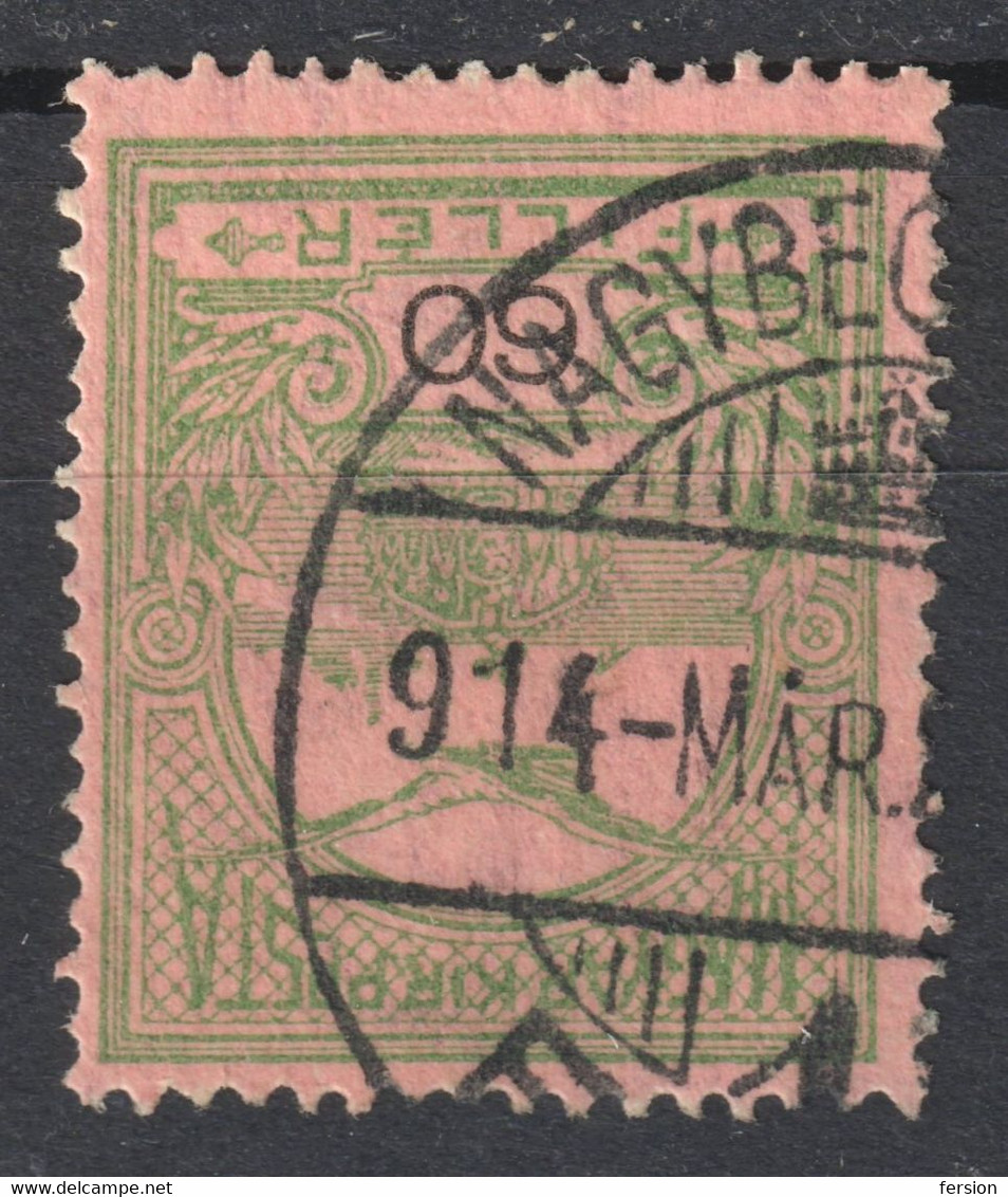 NAGYBECSKEREK Zrenjanin Bečkerek Postmark / TURUL Crown 1914 Hungary SERBIA Banat TORONTÁL County KuK K.u.K - 60 Fill - Préphilatélie