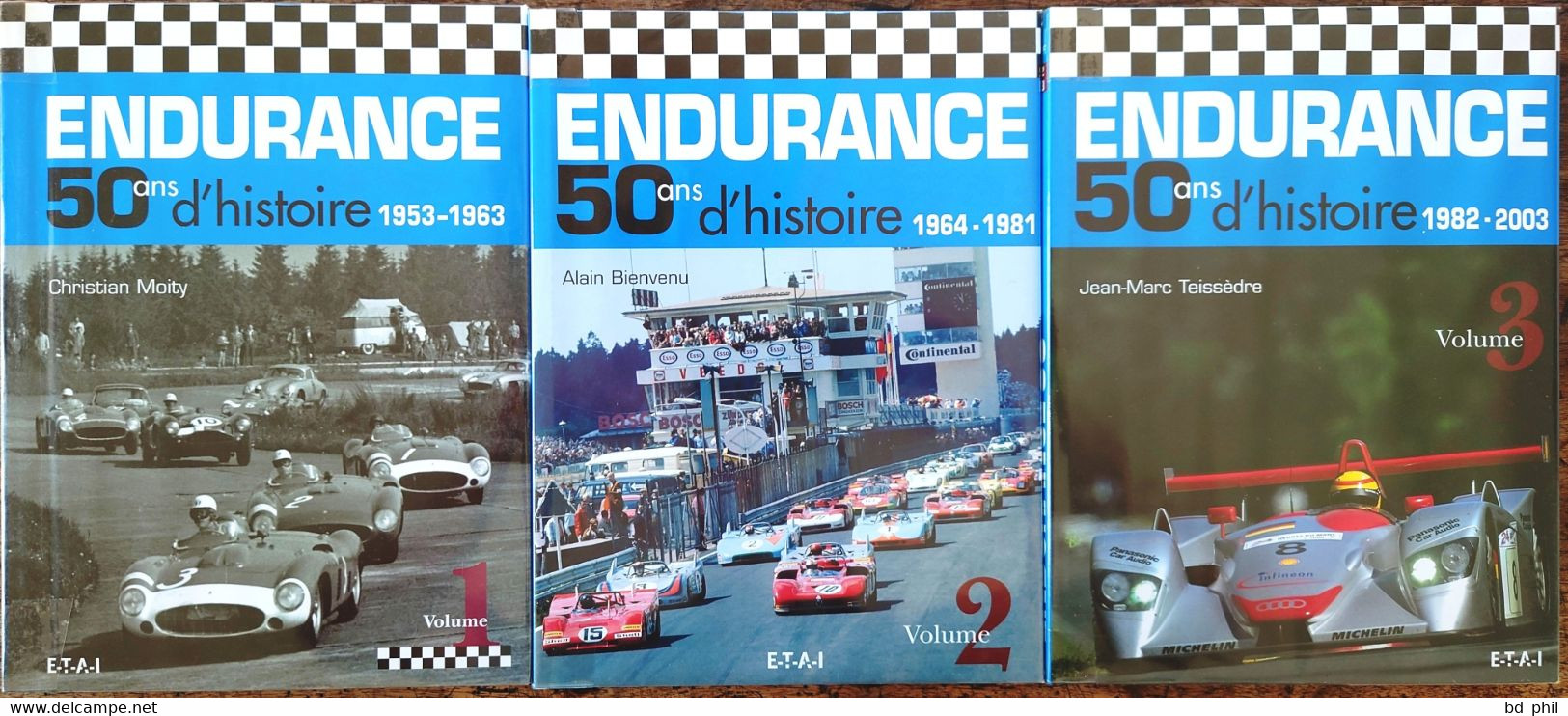 SPORT AUTO: ENDURANCE 50 ANS D'HISTOIRE 1953 - 2003 ETAI - MOITY BIENVENU TEISSEDRE - 3 TOMES - EXCELLENT ETAT - Automobile - F1