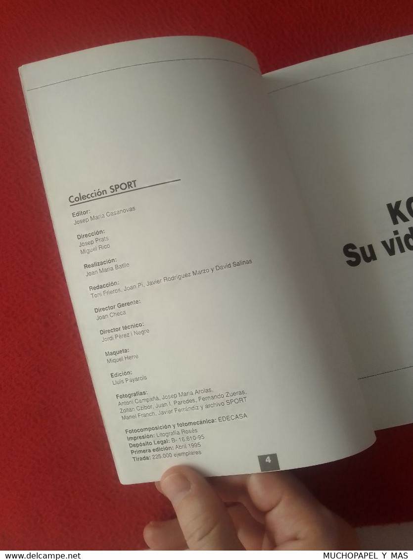 LIBRO KOEMAN COLECCIÓN SPORT SU VIDA Y EL BARÇA, FÚTBOL CLUB BARCELONA, RONALD FOOTBALL, SOCCER..FUTEBOL CALCIO FUSSBALL - Autres & Non Classés