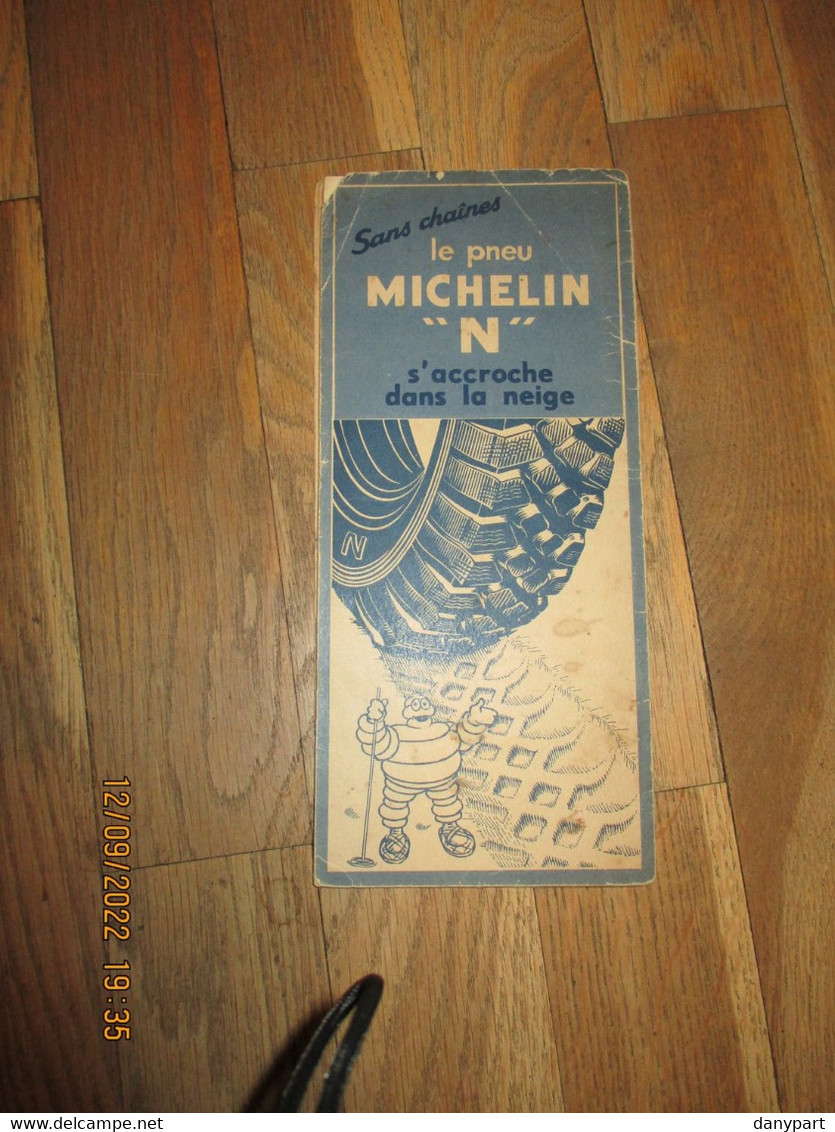 Carte Michelin Ancienne N°106 SKI LES ALPES FRANCAISES 1948 RARE ! Karte Map - Carte Stradali