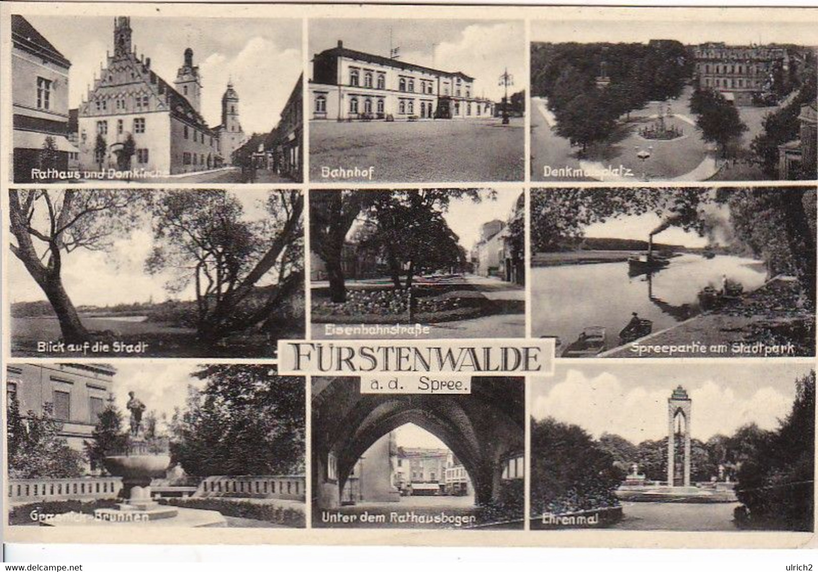 AK Fürstenwalde An Der Spree - Mehrbildkarte - Feldpost 1941 (61359) - Fürstenwalde