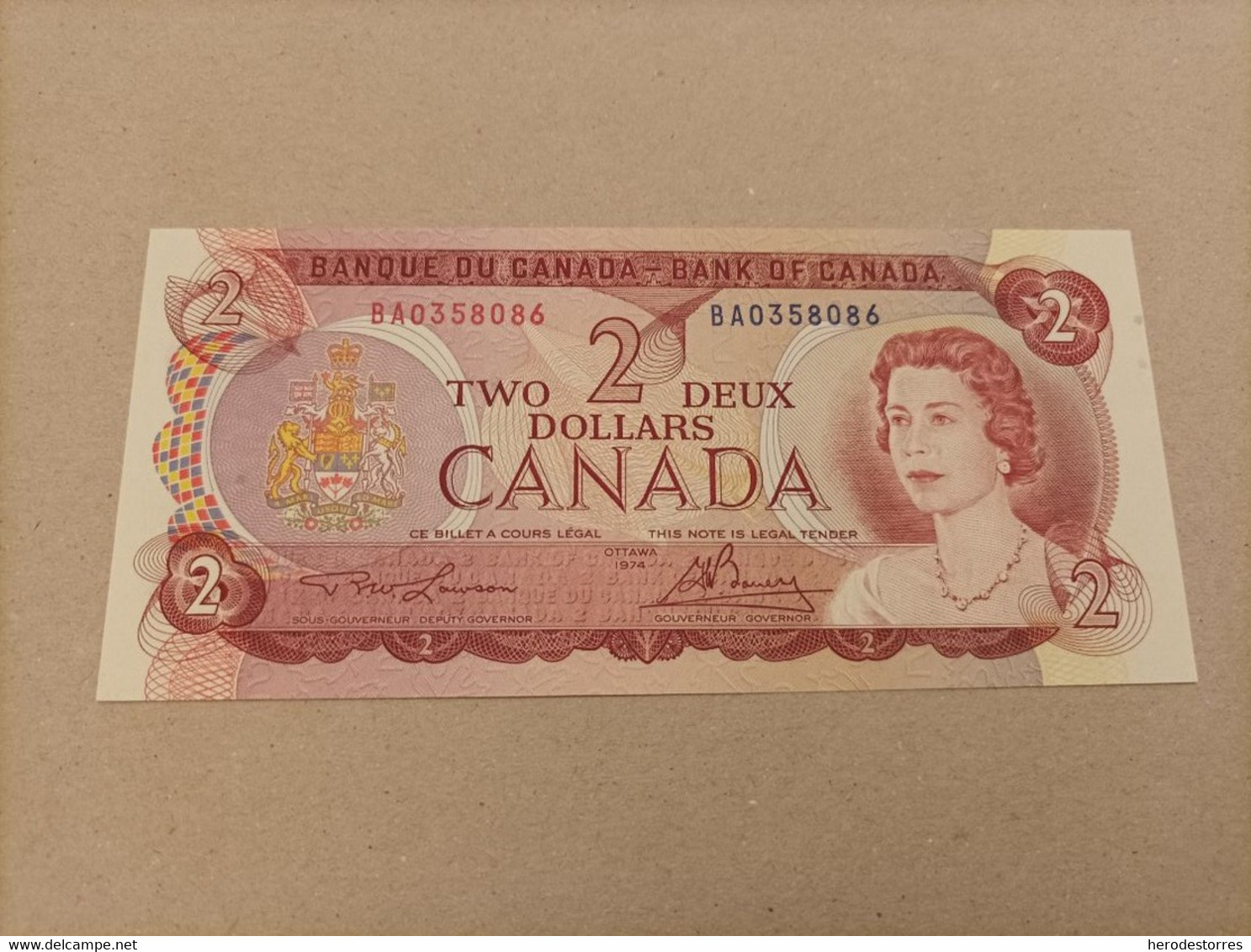 Billete De Canadá De 2 Dólares, Del Año 1974, UNC - Canada