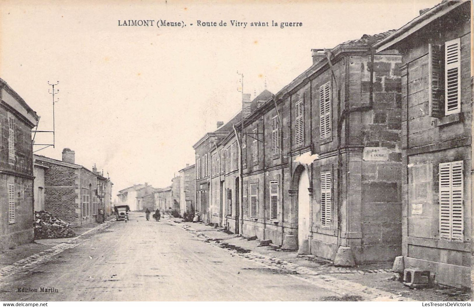 CPA France - Meuse - Laimont - Route De Vitry Avant La Guerre - Animée - Voiture - Edition Martin - Sonstige & Ohne Zuordnung