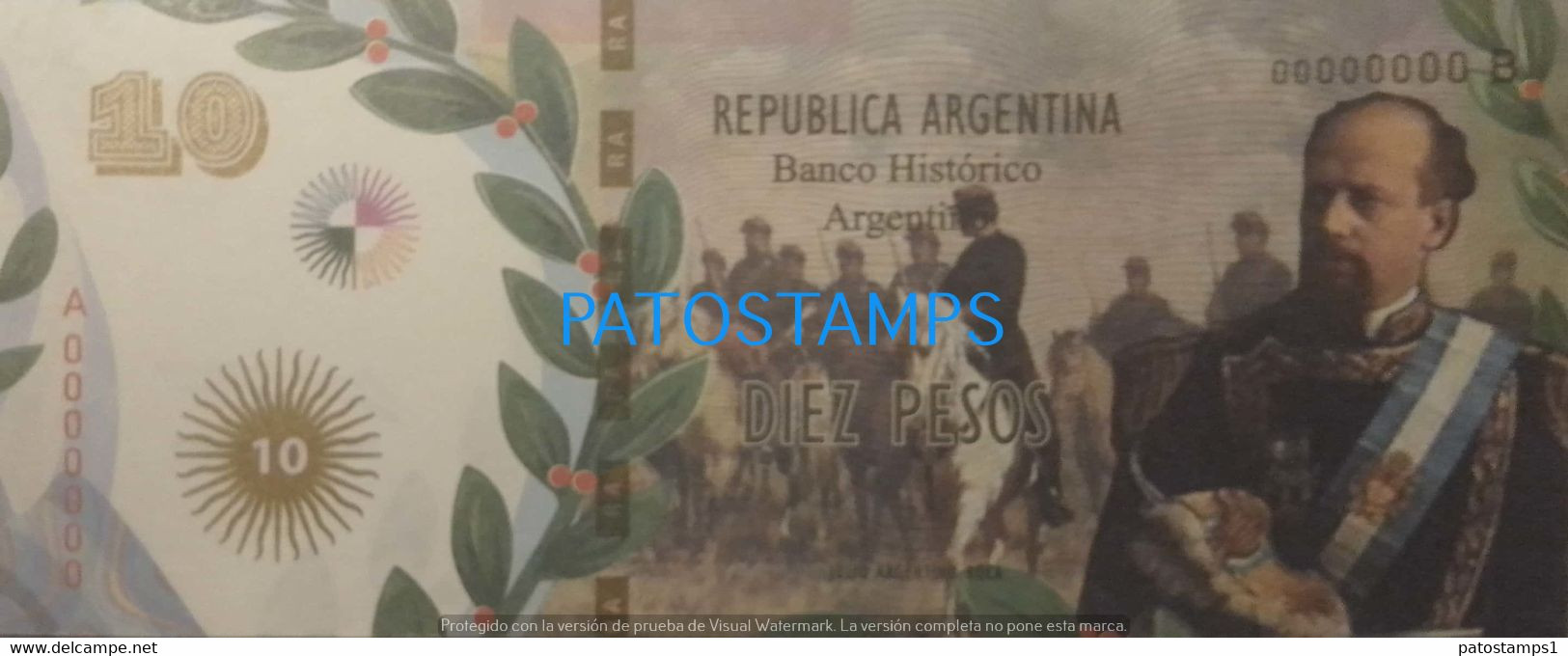 192528 BILLETE FANTASY TICKET 10 BANK ARGENTINA PROCER JULIO ARGENTINO ROCA PRESIDENTE NO POSTCARD - Mezclas - Billetes