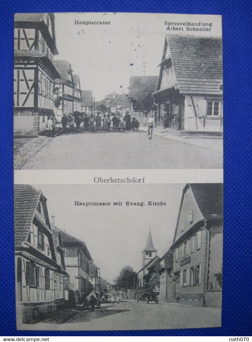 AK 1915 CPA Oberbetschdorf Gruss Aus DR BARR Weissenburg P.K Geprüft Elsass Alsace Feldpost PK Censure - Sonstige & Ohne Zuordnung