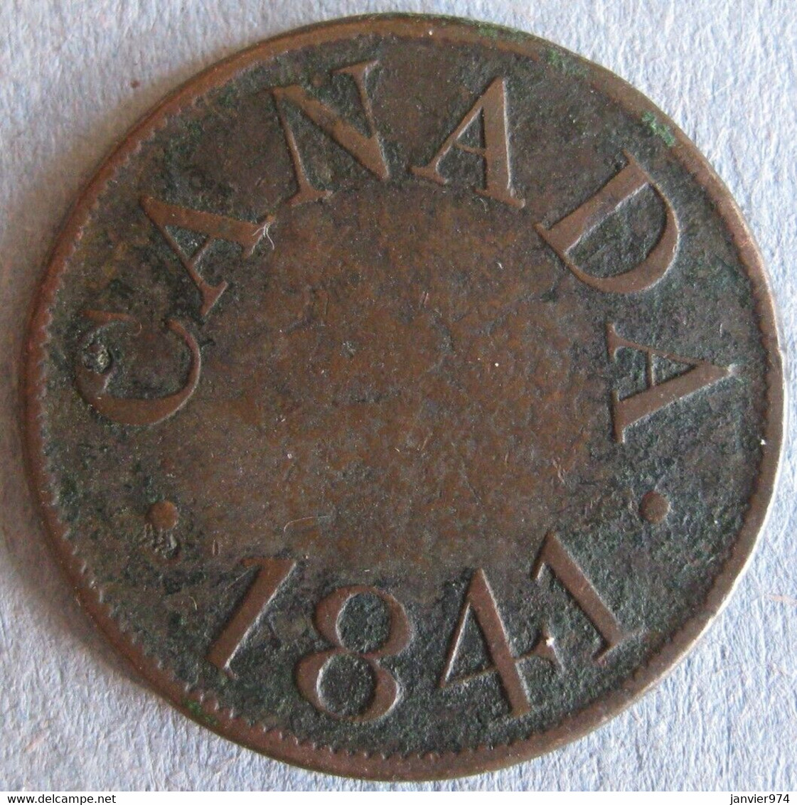 Bas Canada Half Penny 1841 James Duncan Token , En Cuivre, CCT# LC-13 - Canada