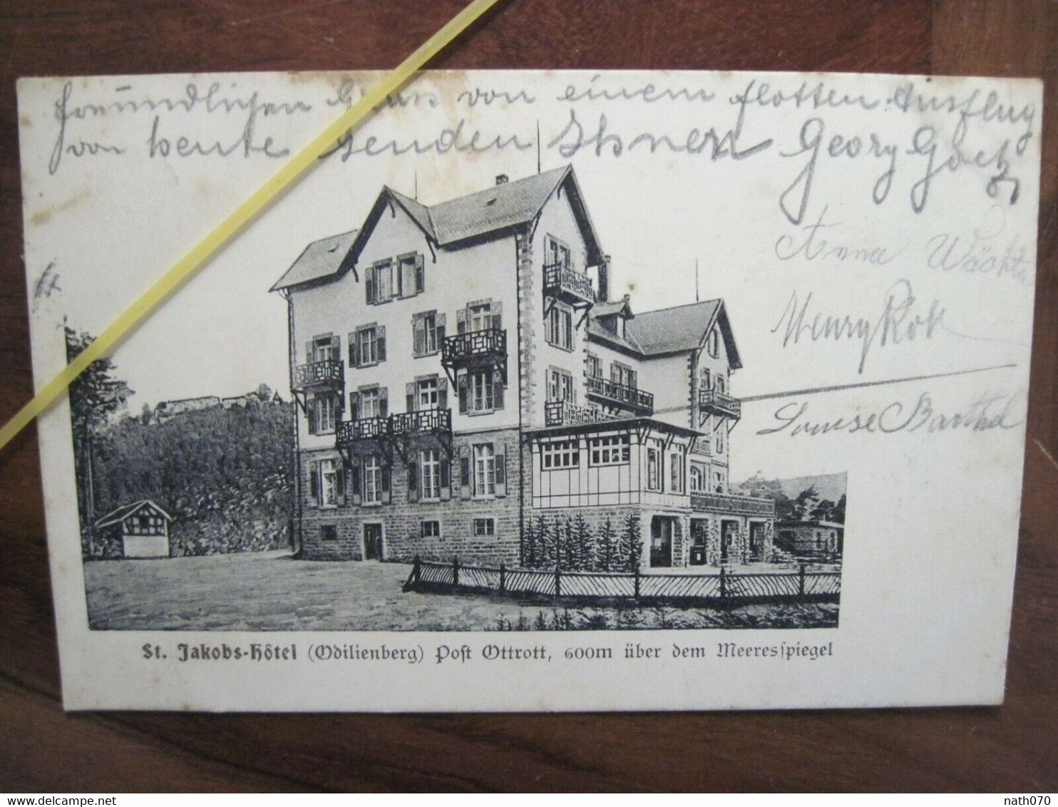 AK 1905 CPA Jakobs Hotel Odilienberg Gruss Aus DR BARR Elsass Alsace Mont St Odile - Sonstige & Ohne Zuordnung