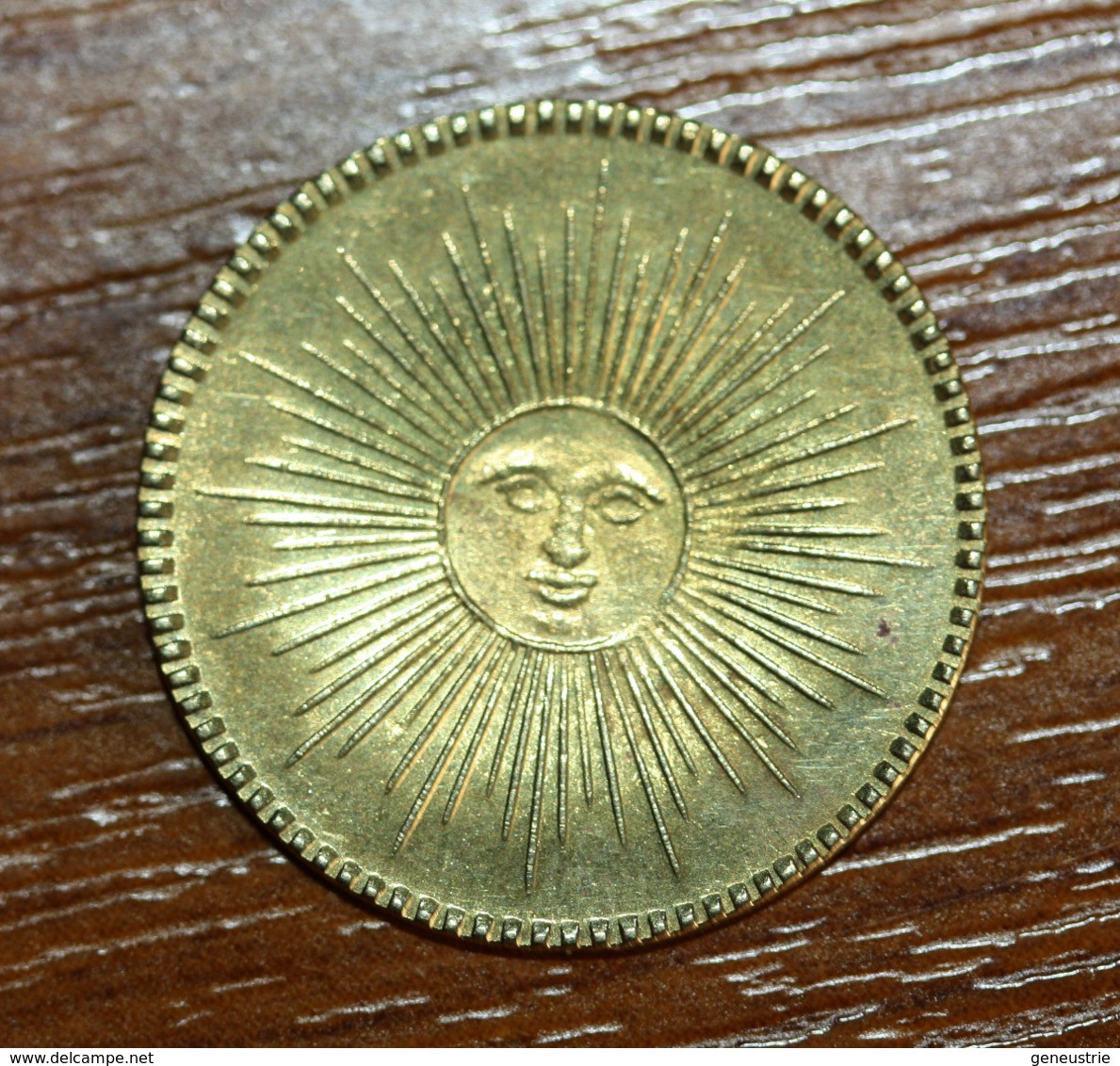 Old Token (game ?) Rechenpfennig - Nürenberg - Fowl / Rooster - Sun - Monetary/Of Necessity