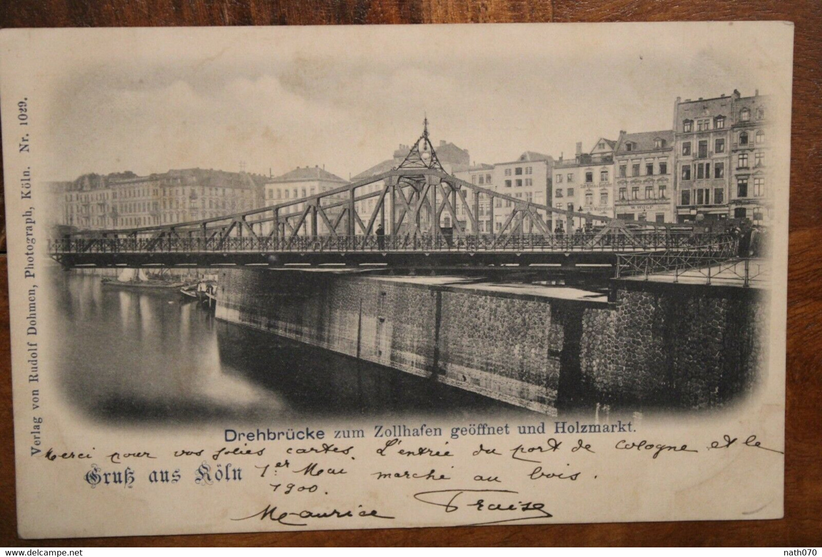 Ak CPA 1900 Gruss Aus Köln Drehbrücke Zollhafen Deutsches Reich Cologne - Koeln