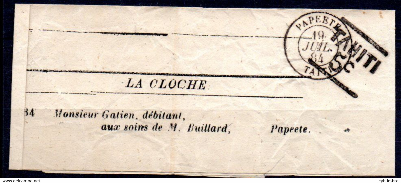 Tahiti: Yvert 4A; Bande De Journal "la Cloche" - Used Stamps