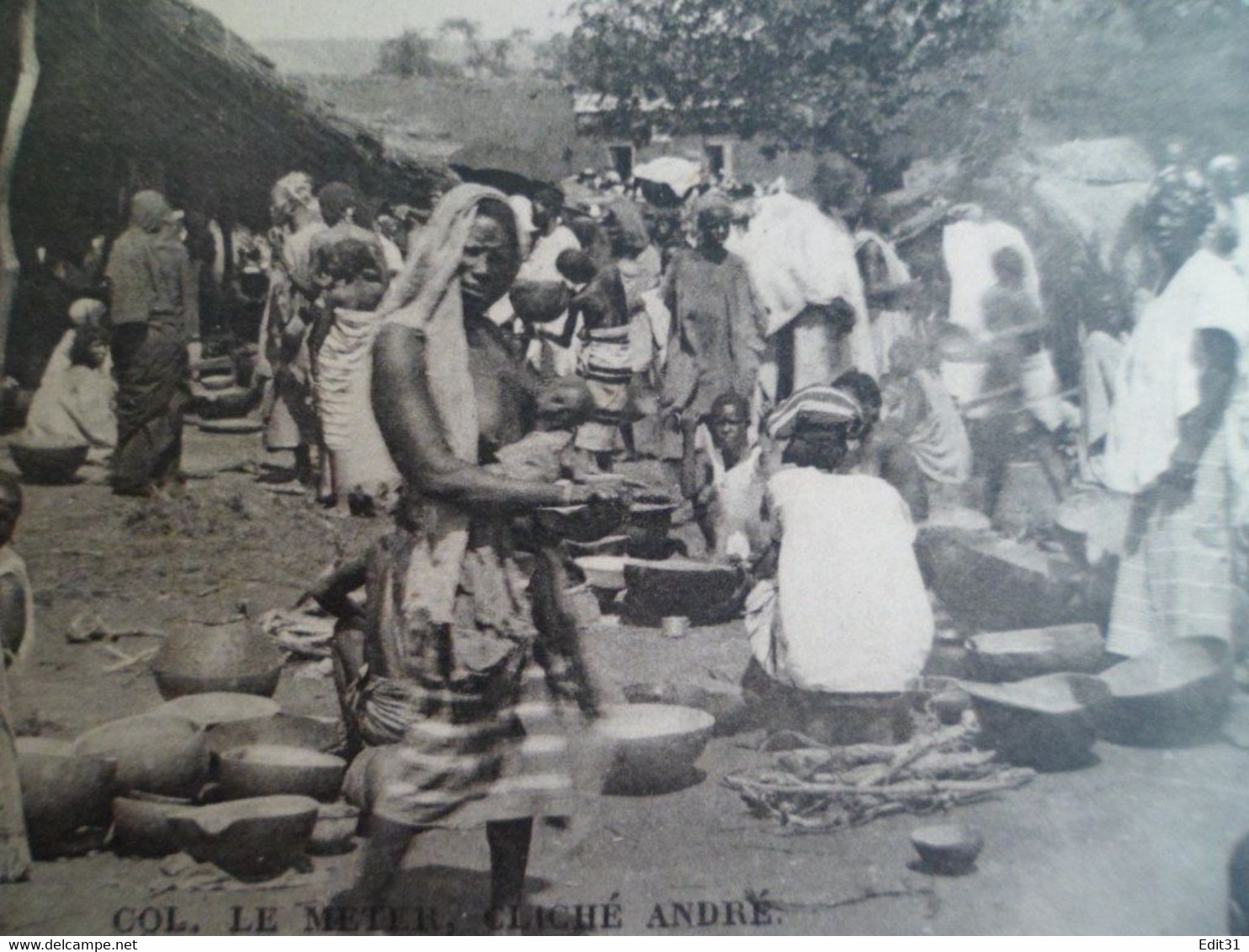 CPA - +ou- 1924 - Soudan  Francais - KATI - Le Marché - Sudan