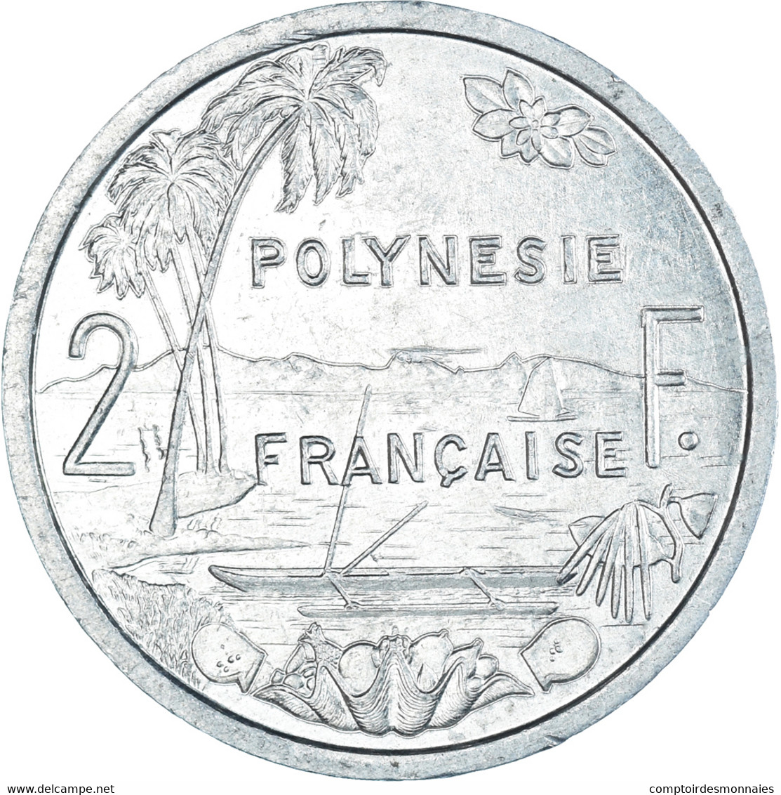 Monnaie, Polynésie Française, 2 Francs, 1984 - Frans-Polynesië