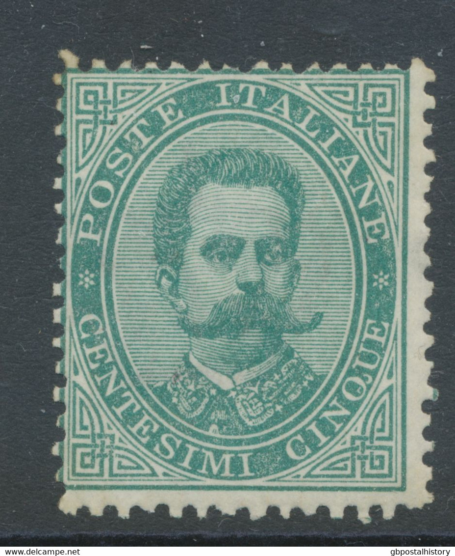 ITALY 1879 King Umberto I 25C Blue VF U/M Mint Never Hinged Scott 48 $1600.-, RR - Neufs