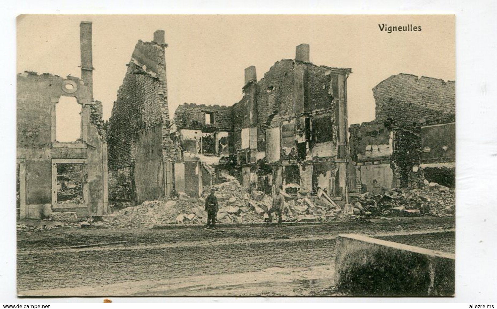 CPA  55 : VIGNEULLES   Ruines    A  VOIR  !!!!!!! : - Vigneulles Les Hattonchatel