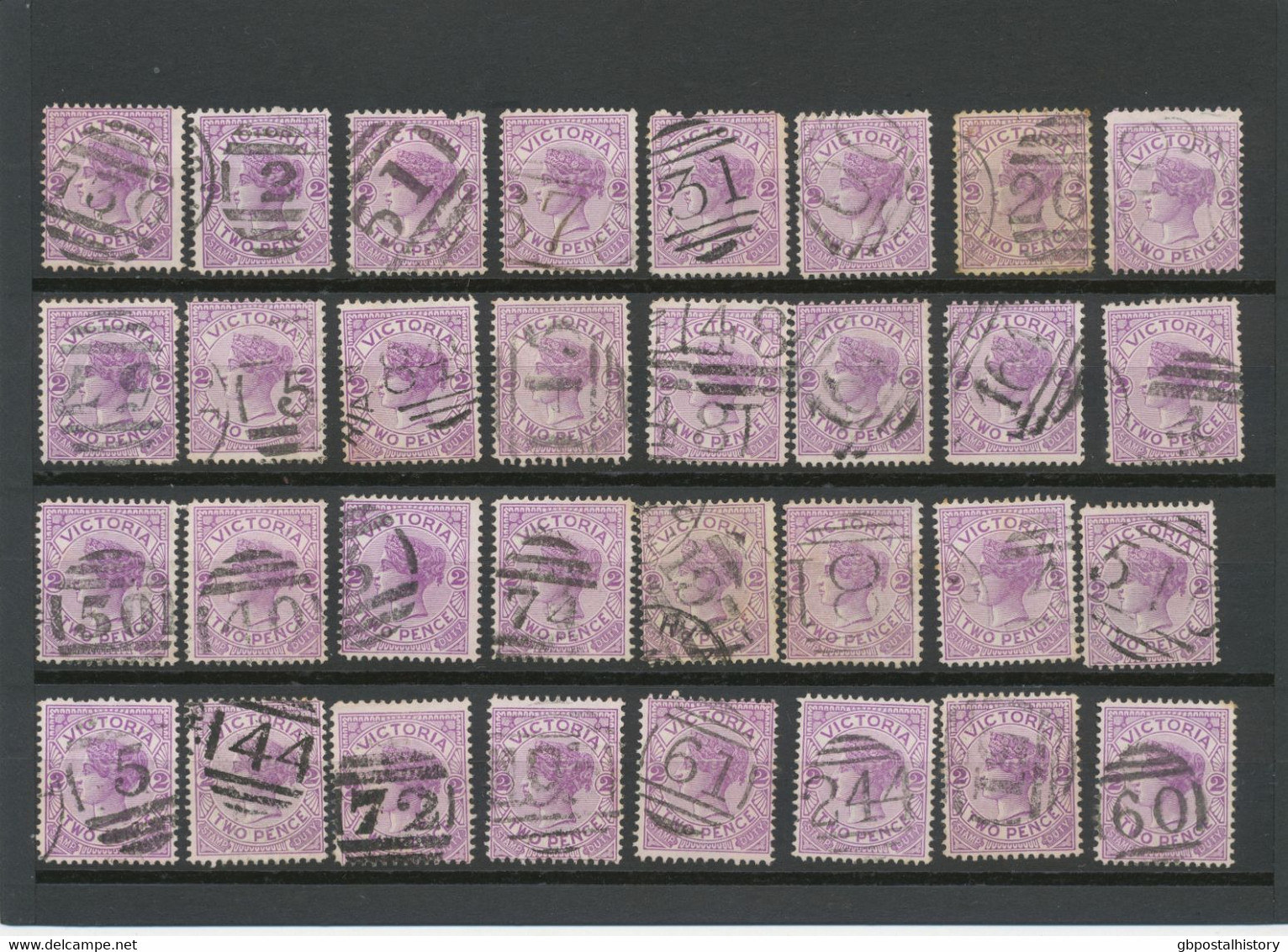 COLLECTION AUSTRALIA OF CLASSIC POSTMARKS (NUMERALS, DUPLEX, TPO (Railway), R (Registered) And Some Others) Ca. 1880/190 - Collezioni