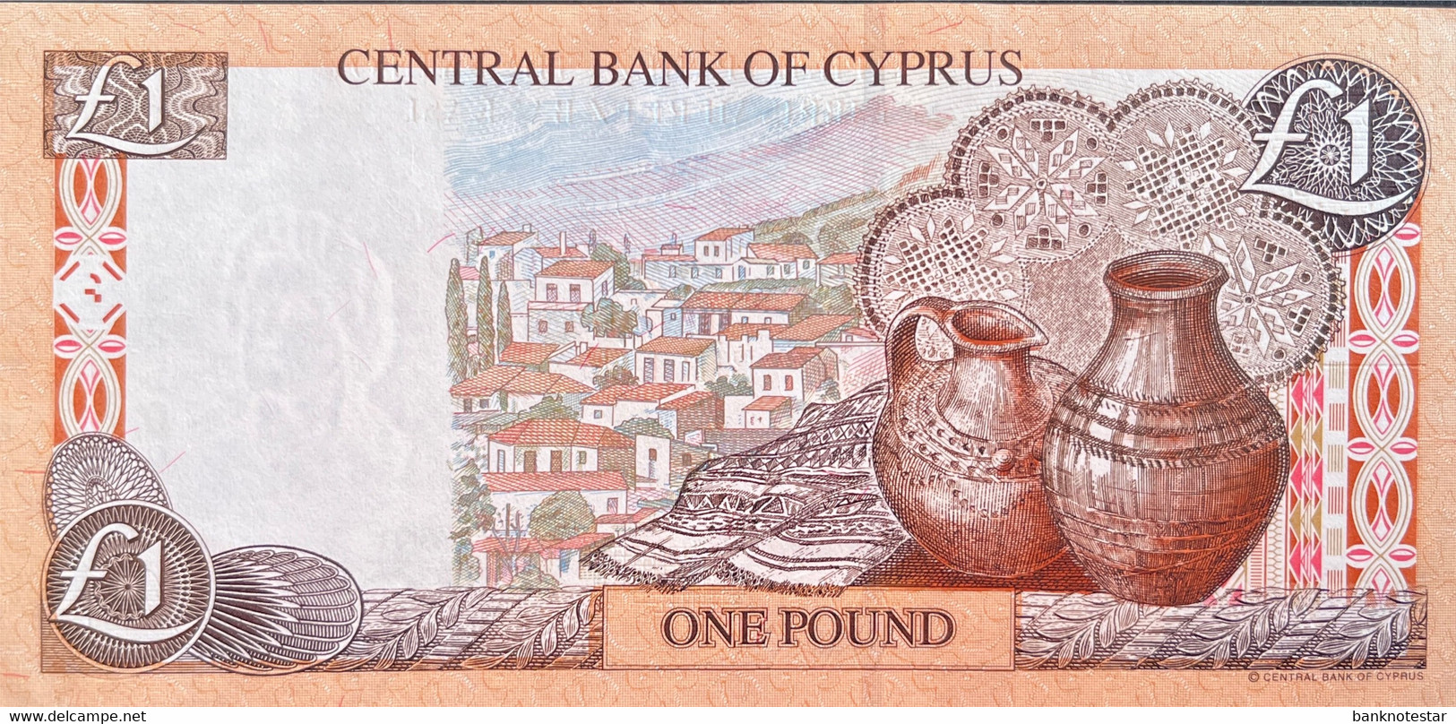 Cyprus 1 Pound, P-60c (1.2.2001) - Extremely Fine - Cyprus