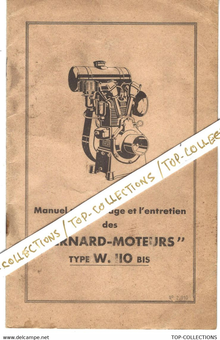 CIRCA 1920 INDUSTRIE DOCUMENTATION BERNARD MOTEURS  Sur 8 Pages VOIR SCANS - Tools