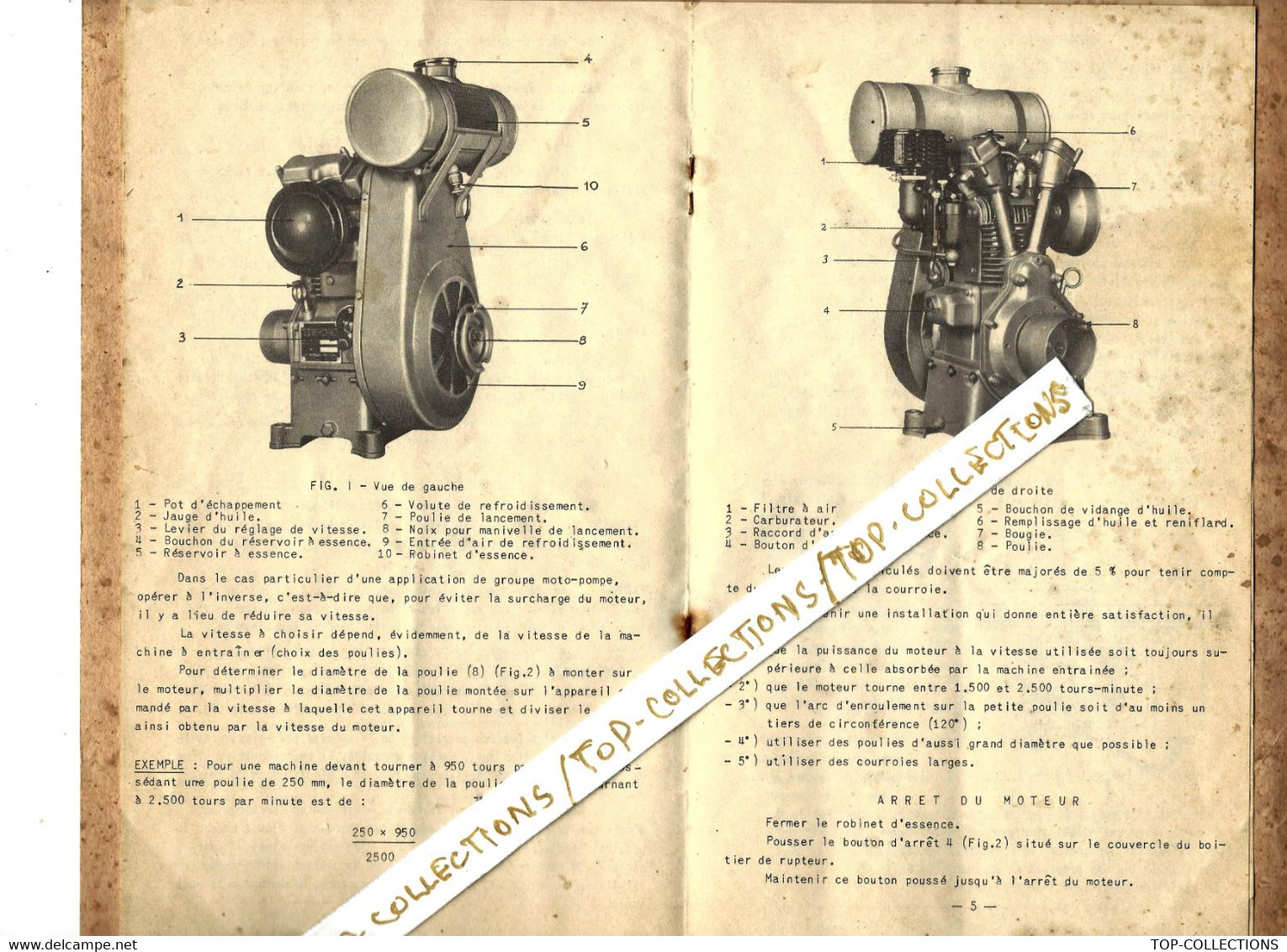 CIRCA 1920 INDUSTRIE DOCUMENTATION BERNARD MOTEURS  Sur 8 Pages VOIR SCANS - Machines