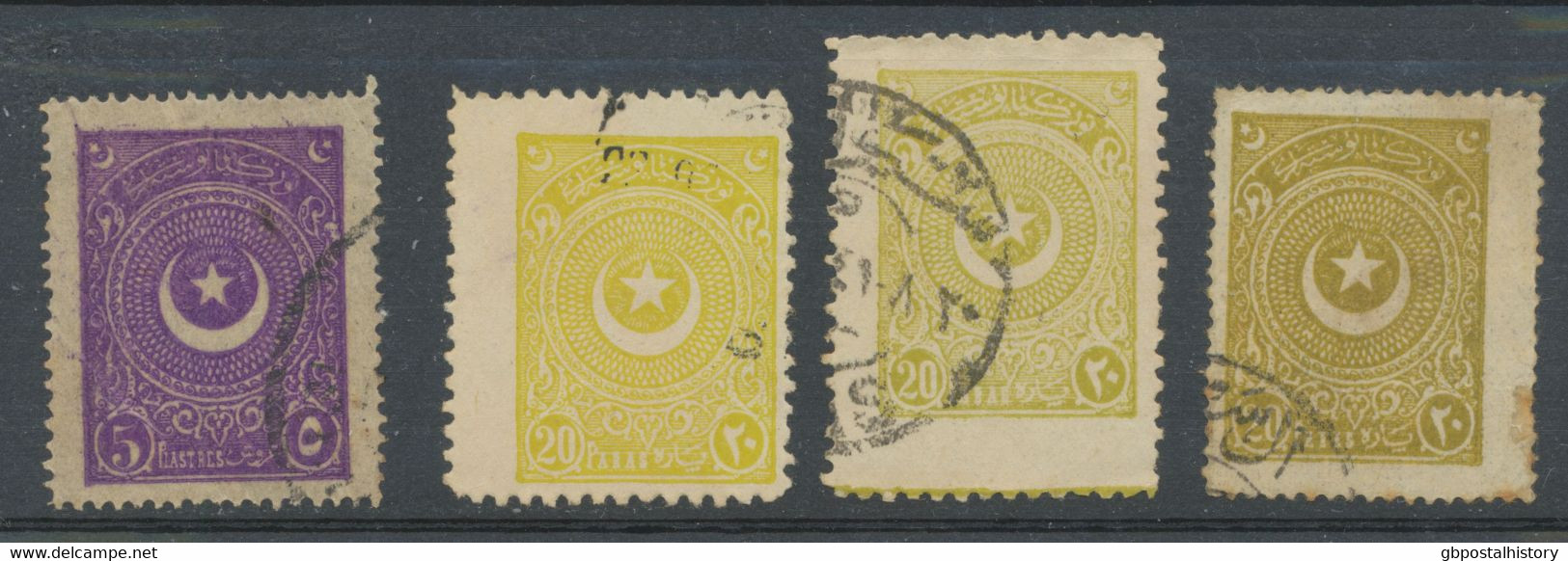 TURKEY 1923/4 Star And Crescent In A Circle Small Lot Of Unused (no Gum – 5), U/M (3) And Superb Used (4) With Different - Ungebraucht
