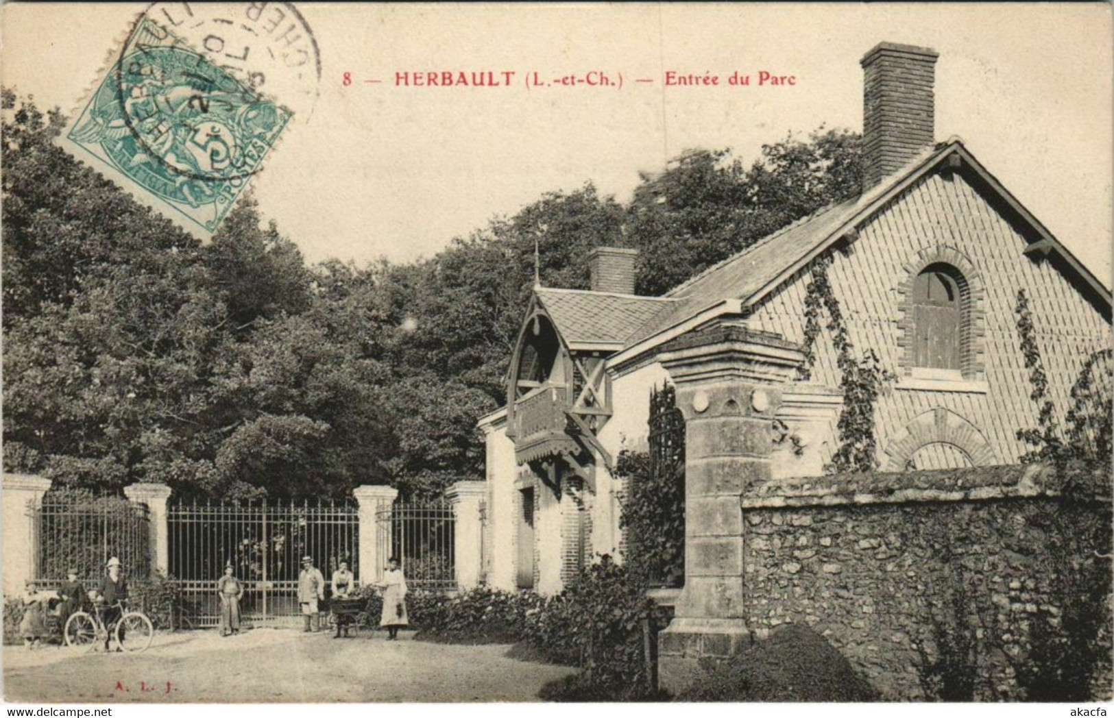 CPA HERBAULT-Entrée Du Parc (26981) - Herbault