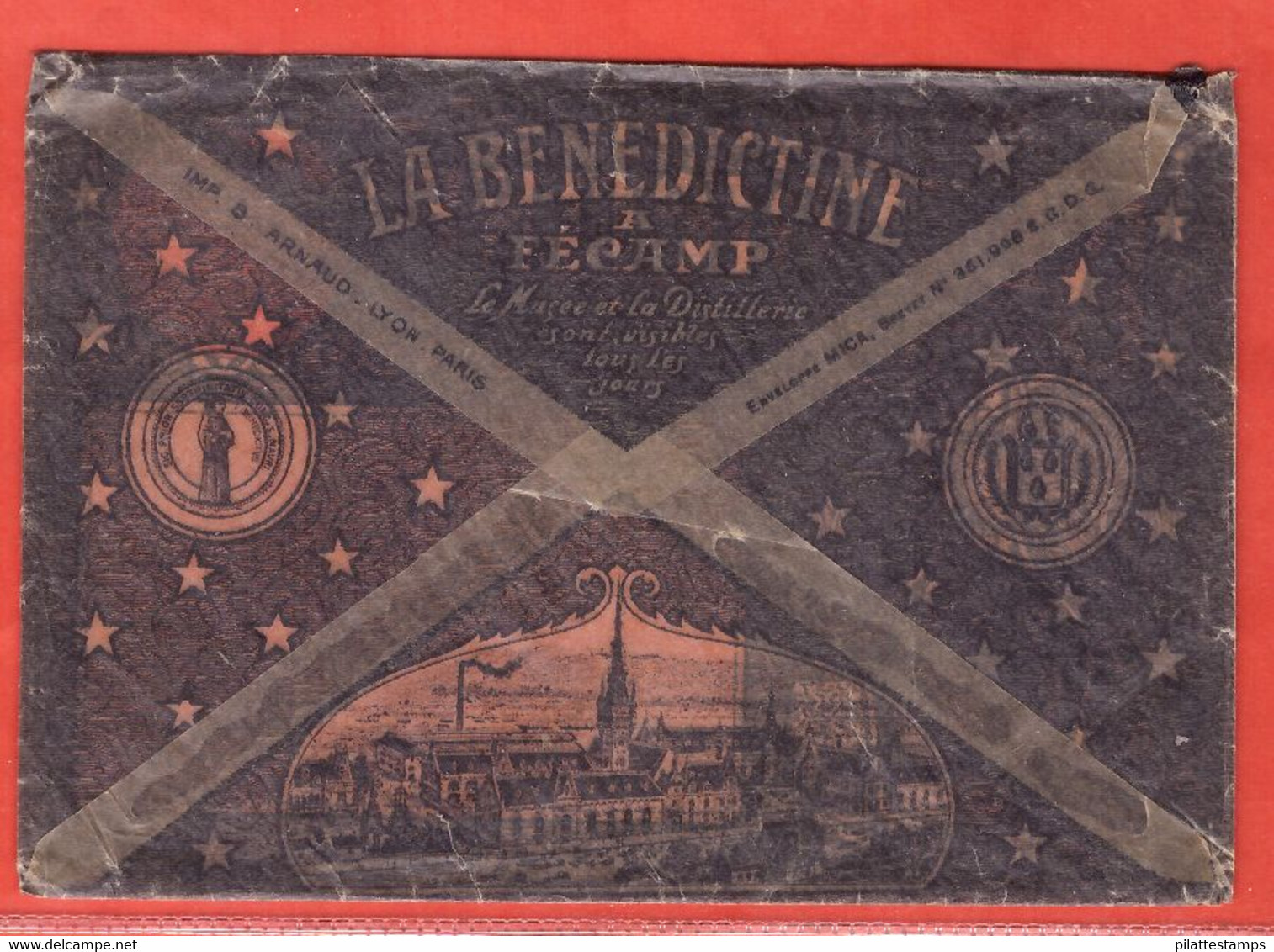 FRANCE ENVELOPPE PUBLICITAIRE BENEDICTINE DE FECAMP - Lettres & Documents