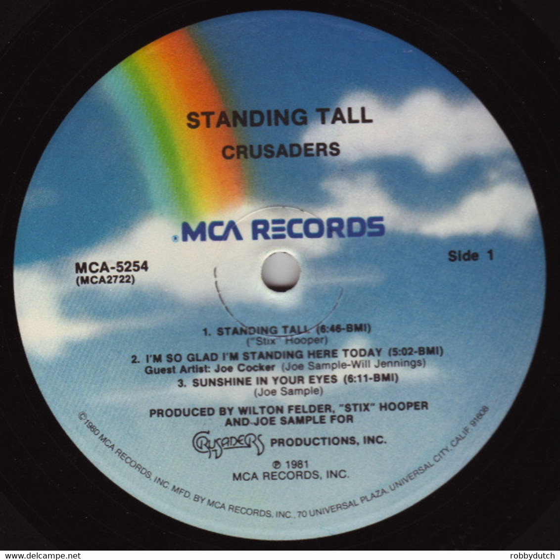 * LP *  CRUSADERS (with JOE COCKER) - STANDING TALL (USA 1981) - Soul - R&B