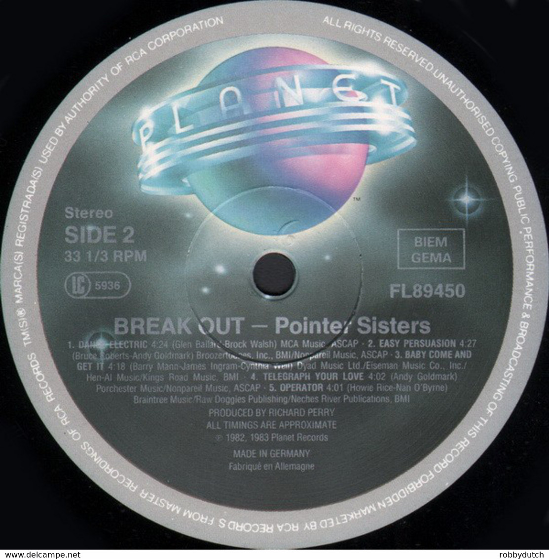* LP *  POINTER SISTERS - BREAK OUT (incl. I'm So Exited) (Germany 1983) - Soul - R&B