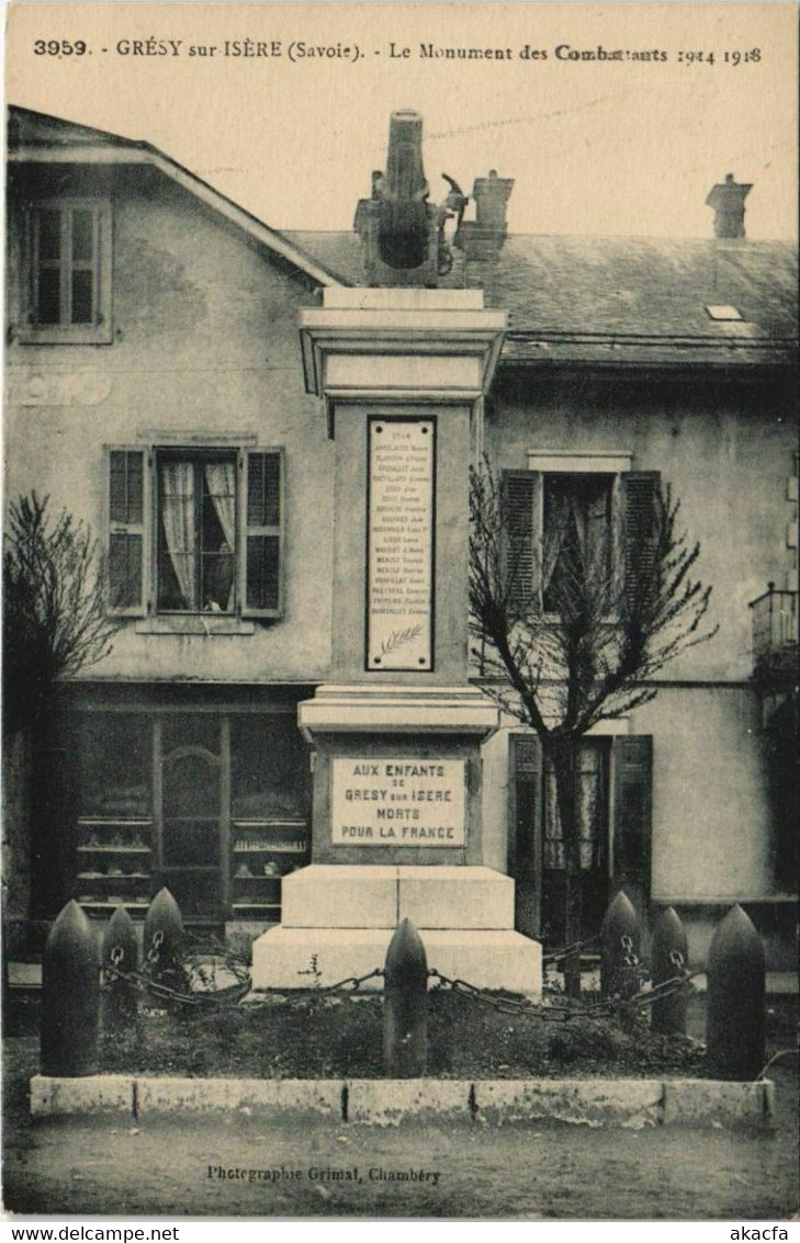CPA GRESY-sur-ISERE Le Monument Des Combattants 1914-1918 (1193275) - Gresy Sur Isere