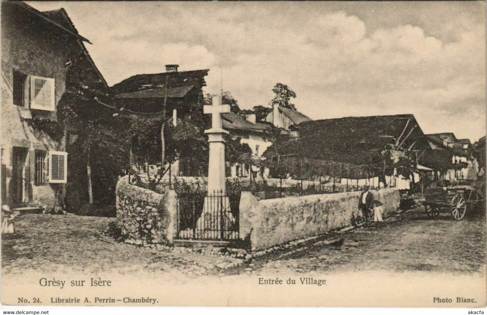 CPA GRESY-sur-ISERE Entree Du Village (1193276) - Gresy Sur Isere