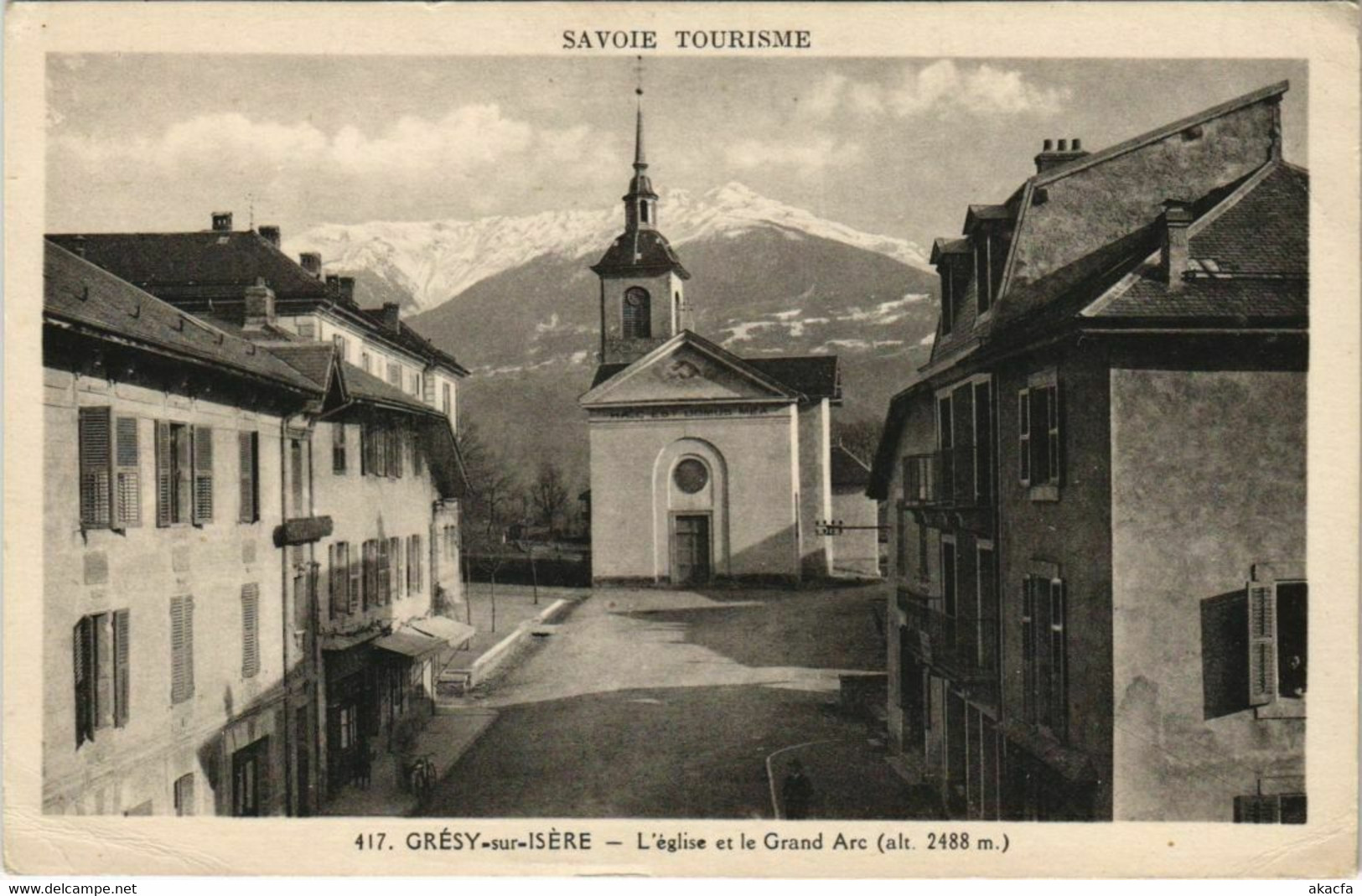 CPA GRESY-sur-ISERE L'Eglise Et Le Grand Arc (1193285) - Gresy Sur Isere