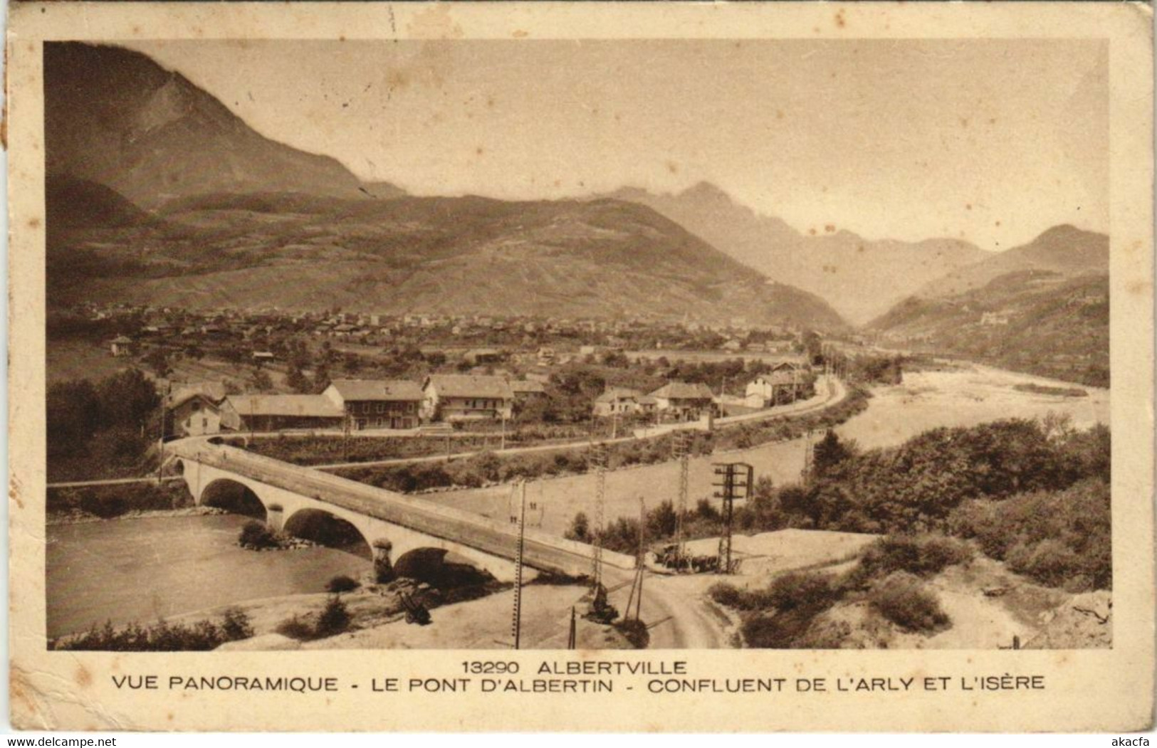 CPA ALBERTVILLE Vue Panoramiqe - Le Pont D'Albertin (1193319) - Albertville