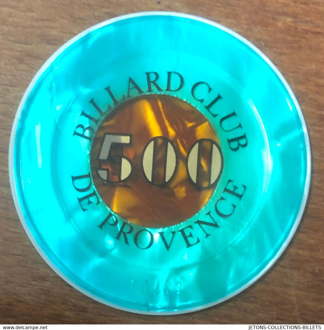 13 MARSEILLE JETON DE CASINO BILLARD CLUB DE PROVENCE 500 FRANS CHIPS TOKENS GAMING - Casino