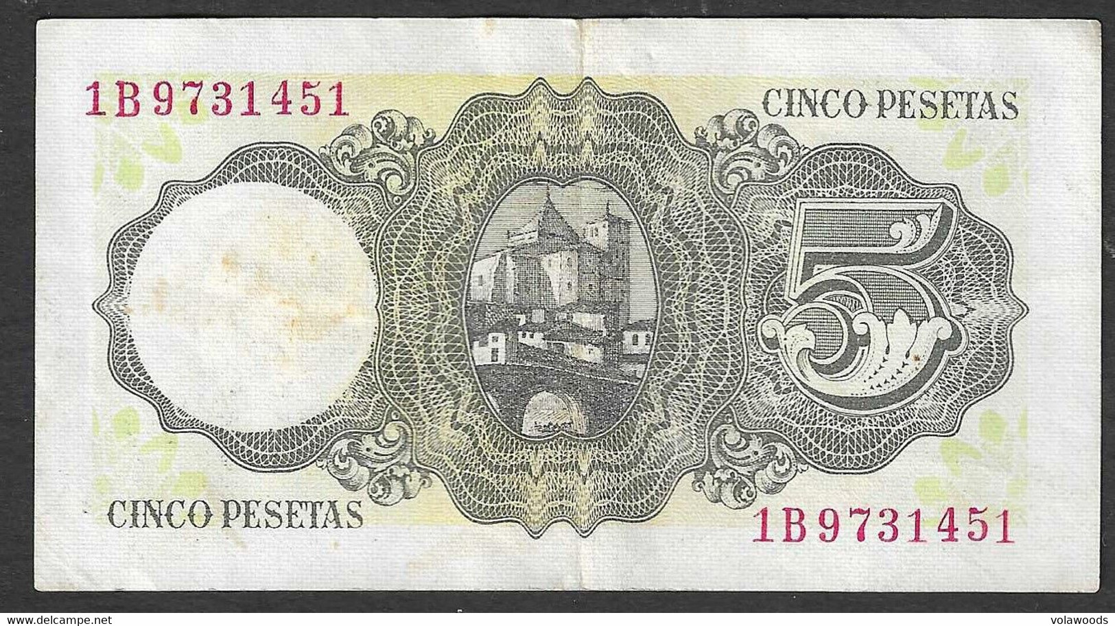 Spagna - Banconota Circolata Da 5 Pesetas P-140a.3 - 1951 #17 - 5 Peseten