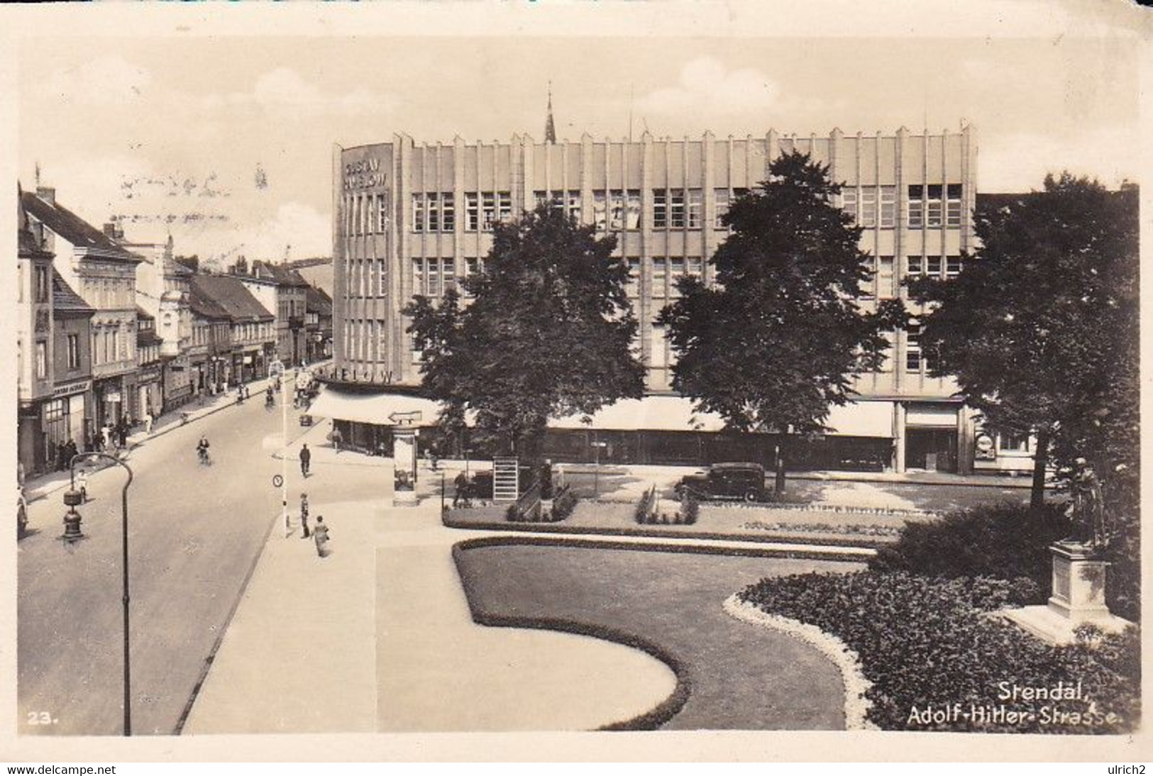 AK Stendal - Adolf-Hitler-Strasse - Feldpost 1942 (61361) - Stendal