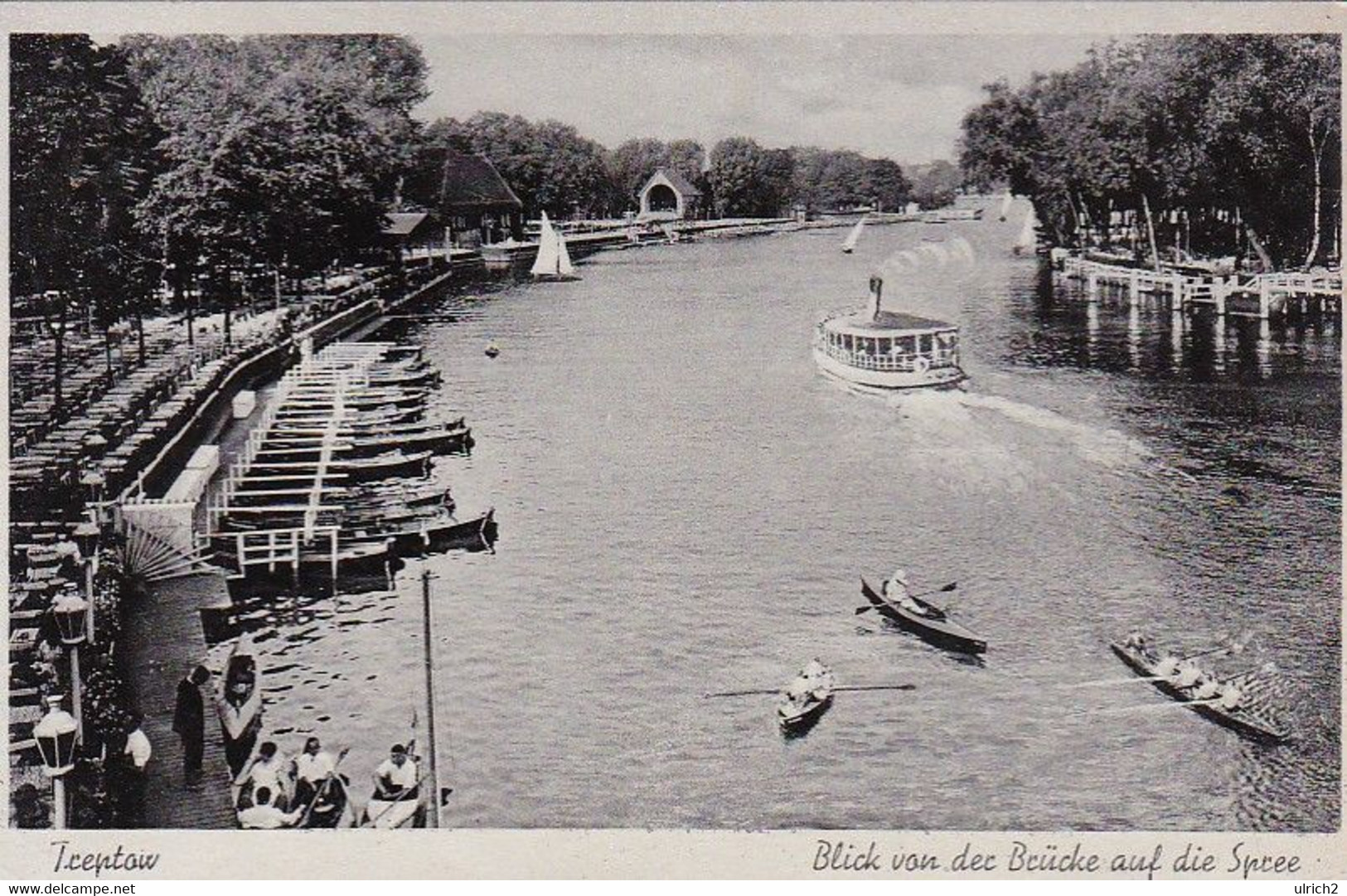 AK Berlin - Treptow - Blick Von Der Brücke Auf Die Spree - Feldpost 1942 (61365) - Treptow