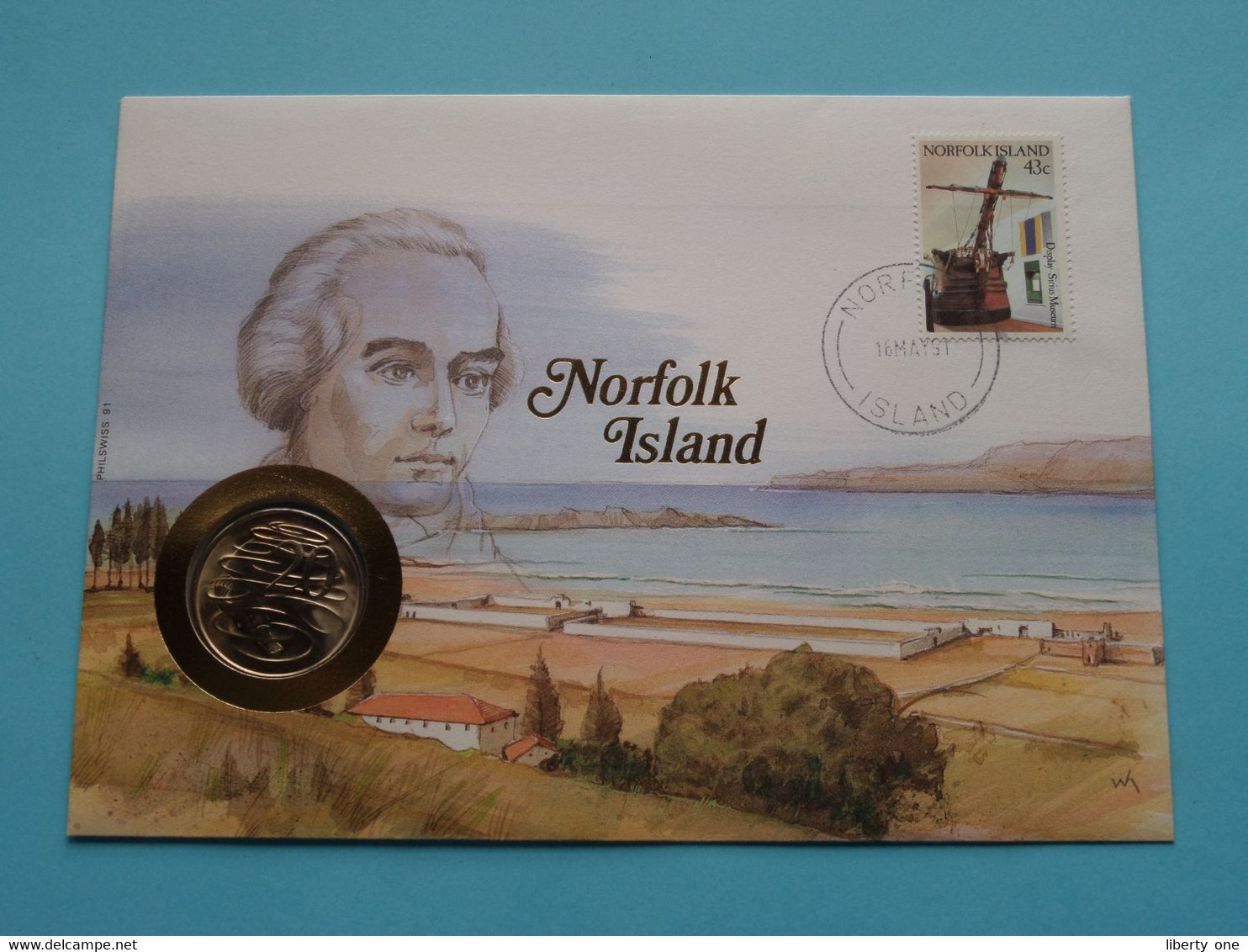Norfolk Island > 1981 ( See / Voir (2) Photo / Scans ) Münz-Brief With Stamp ! - 20 Cents