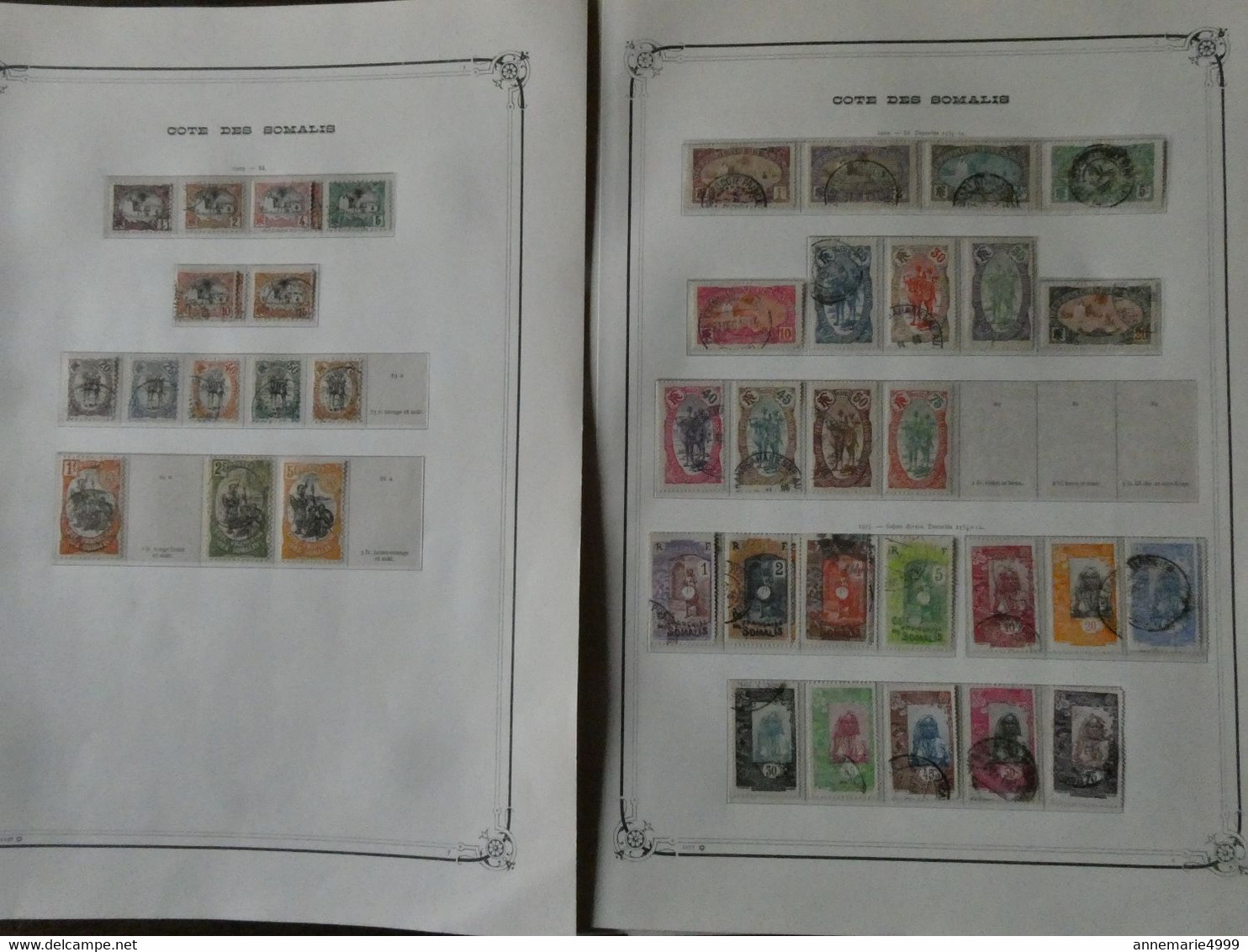 FRANCE Colonies COTE DES SOMALIES Collection Bien Avancée  Cote 1050 € Tout Est Scanné - Used Stamps