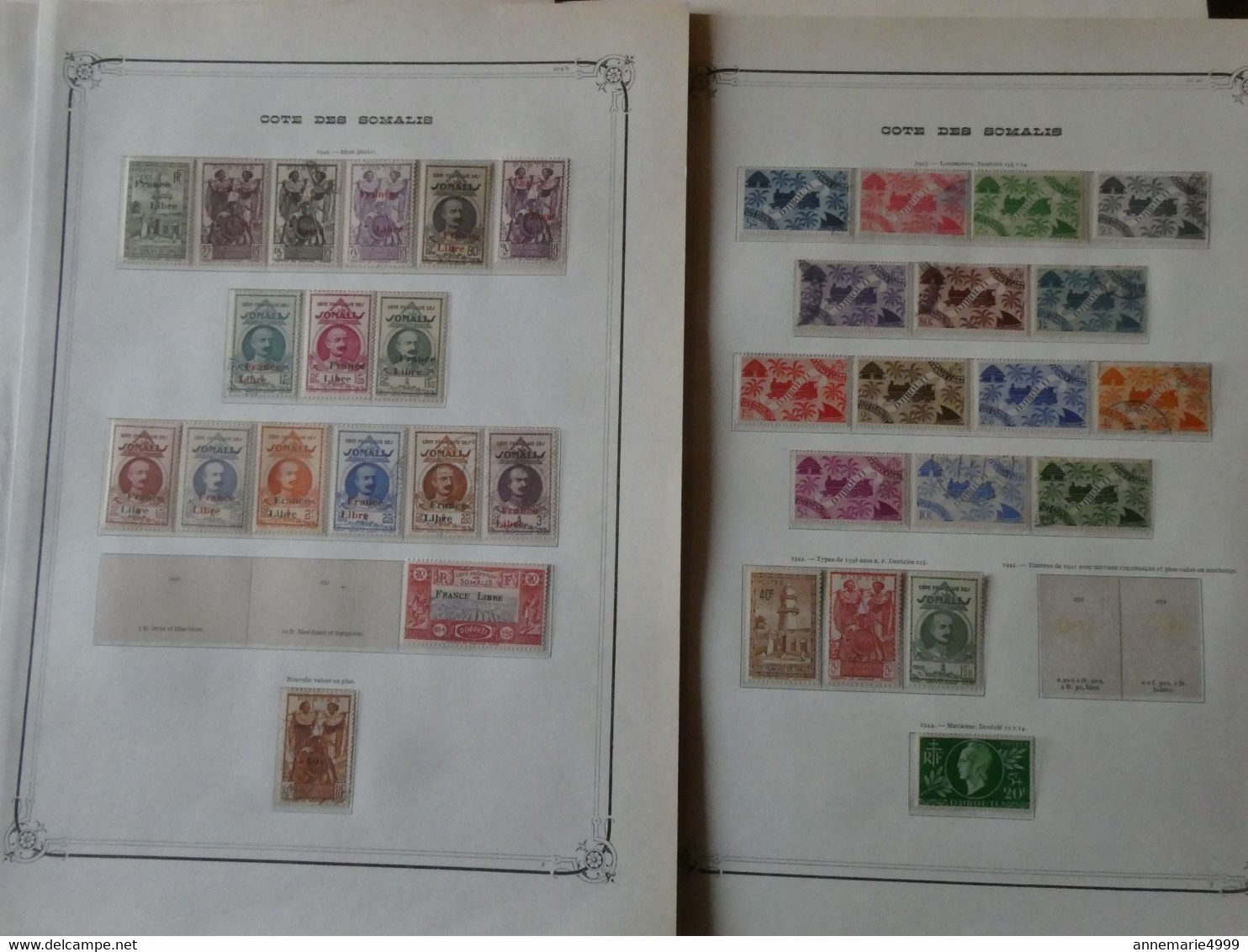 FRANCE Colonies COTE DES SOMALIES Collection Bien Avancée  Cote 1050 € Tout Est Scanné - Used Stamps