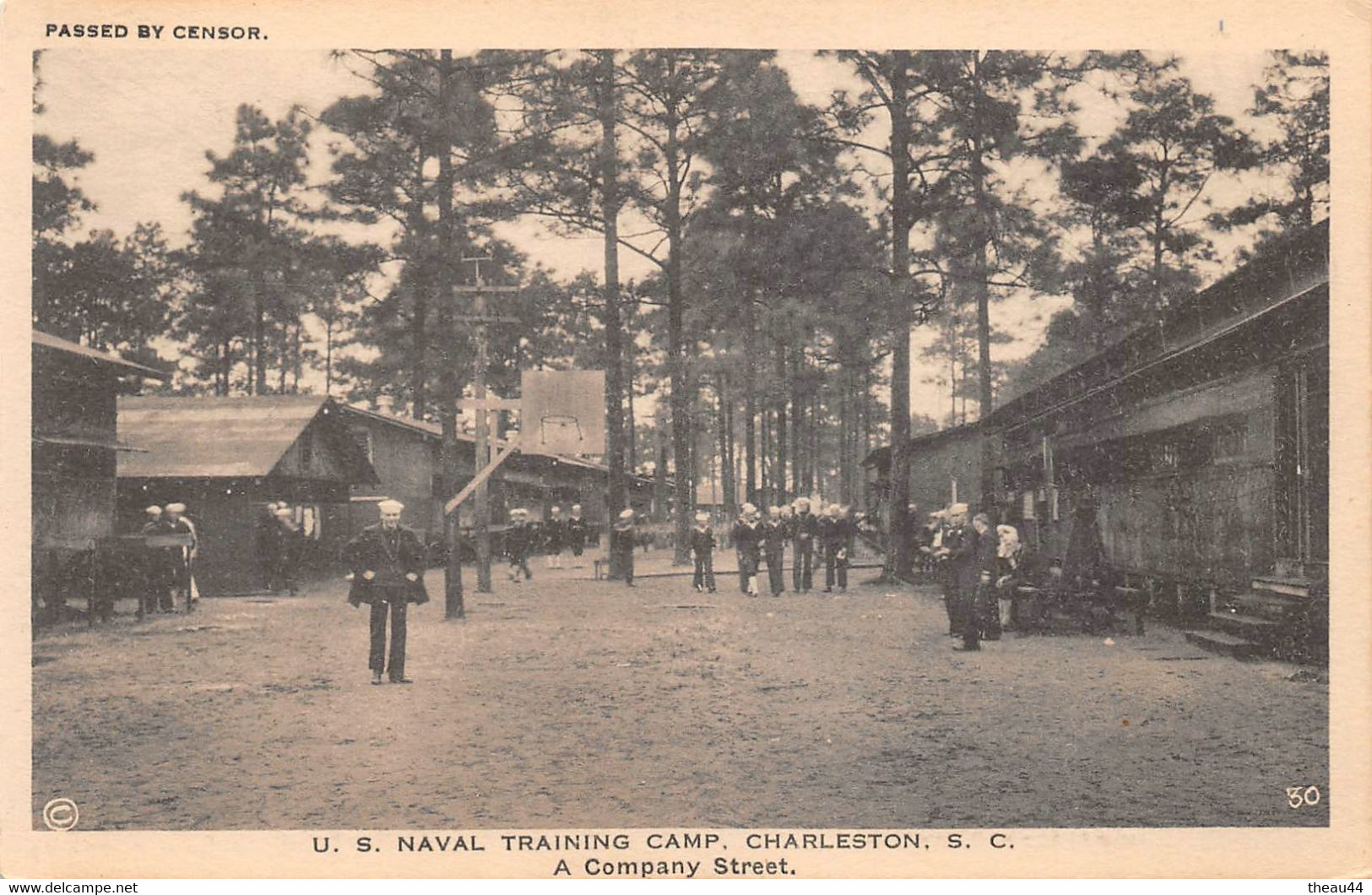 ETATS-UNIS - CAROLINE Du SUD - CHARLESTON - U.S. Naval Training Camp - A Compagny Street - Militaires - Charleston