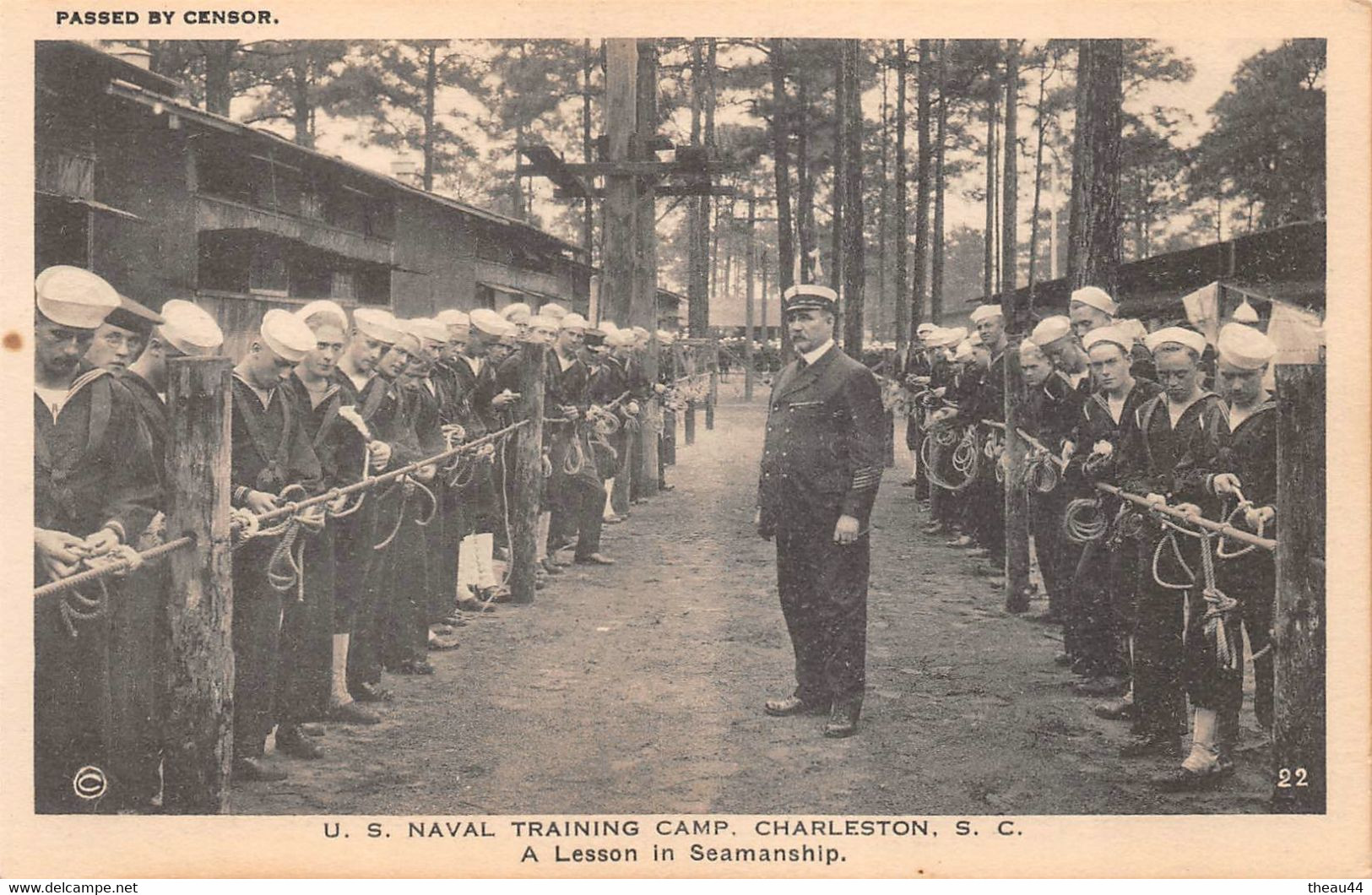 ETATS-UNIS - CAROLINE Du SUD - CHARLESTON - U.S. Naval Training Camp - A Lesson In Seamanship - Militaires - Charleston
