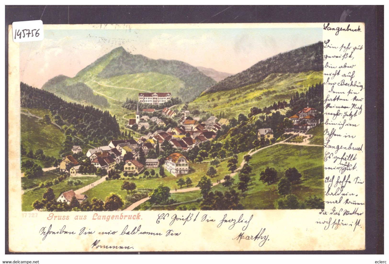 GRUSS AUS LANGENBRUCK - TB - Langenbruck