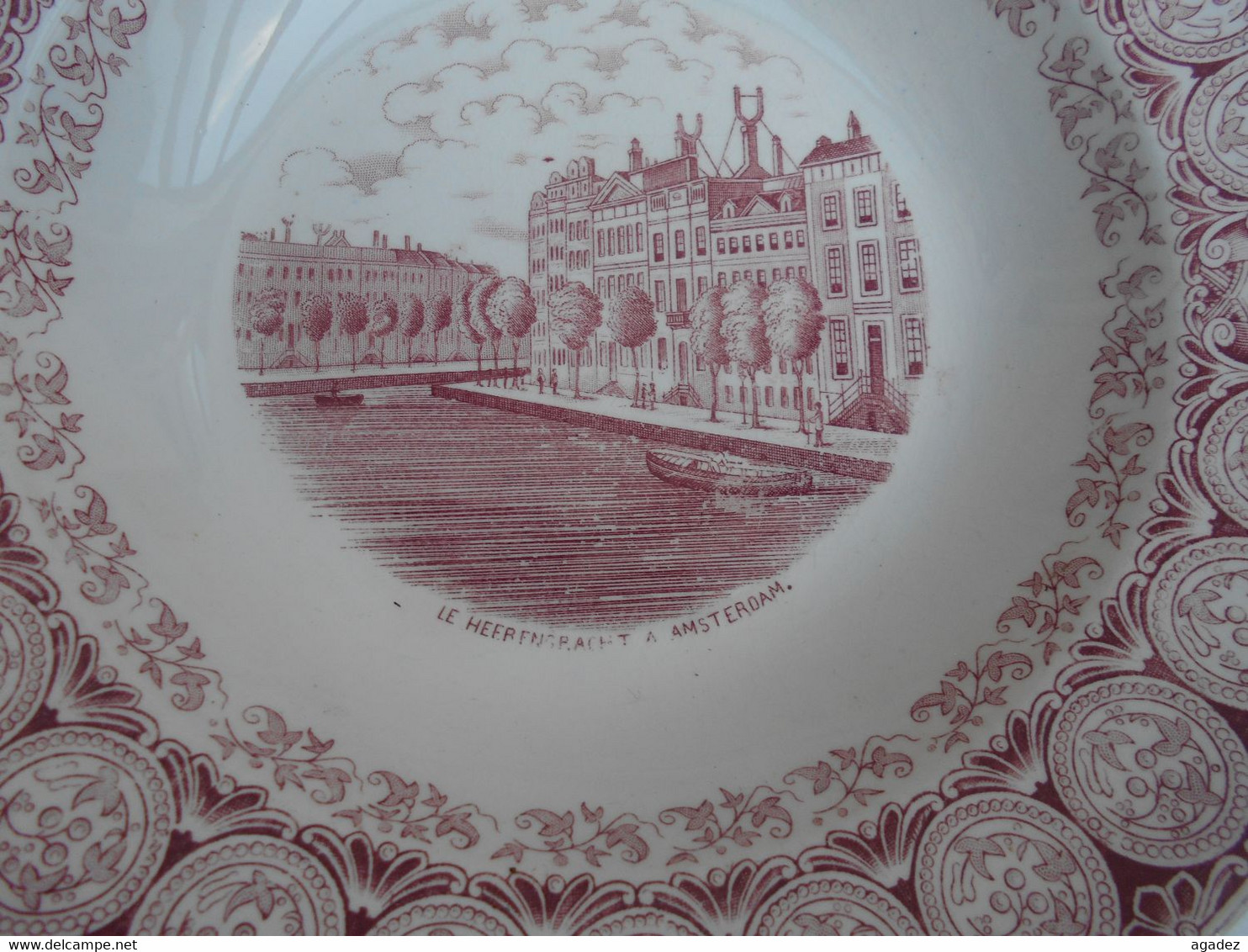 Ancienne Assiette Ceramique De Maestricht Le Heerengracht à Amsterdam - Maastricht (NLD)