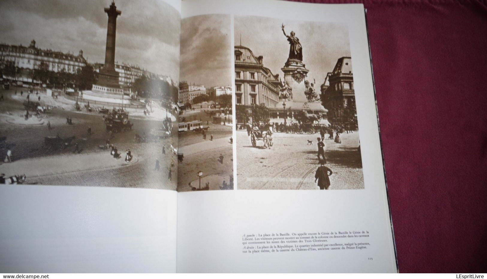 LE LIVRE DE PARIS 1900 Photographies Régionalisme Commerce Transports Attelage Métiers Cirque Moulin Rouge Montmartre